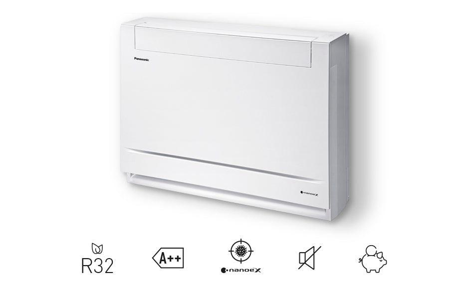 Condizionatore Climatizzatore Panasonic Dual Split Inverter Console Da Pavimento R-32 9000+9000 Con CU-2Z41TBE