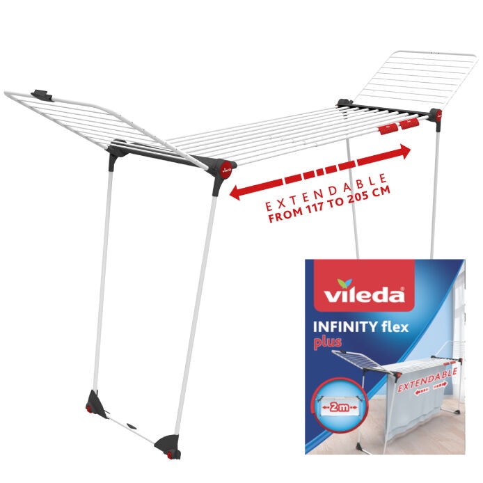 Stendibiancheria estensibile Gimi Dinamik 30 / Vileda Infinity Flex Plus