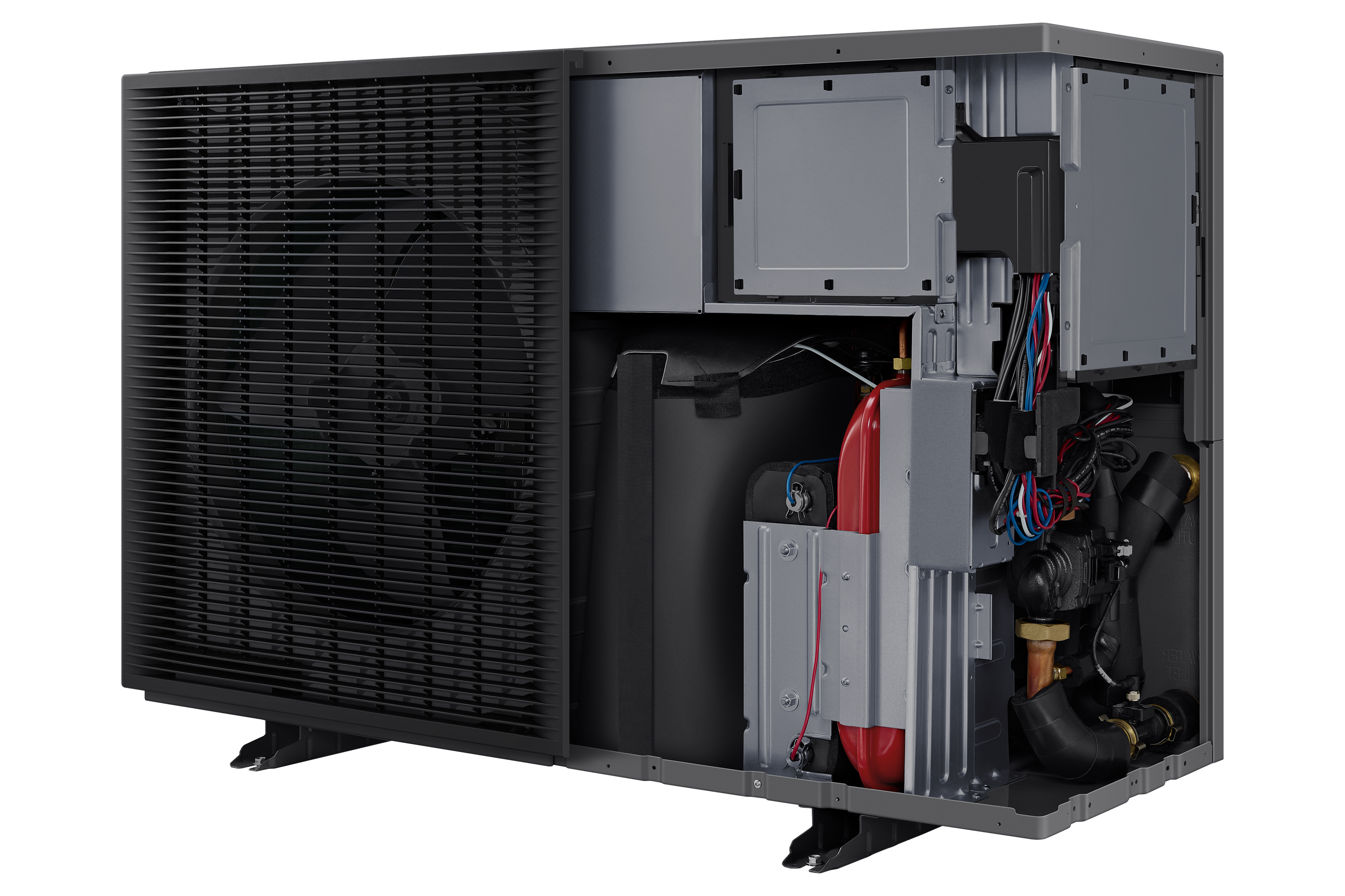 Pompa di Calore Aria-Acqua Samsung EHS Mono AE080CXYBGK/EU Inverter Trifase R-290 Con Pompa Integrata da 8 kW + Comando