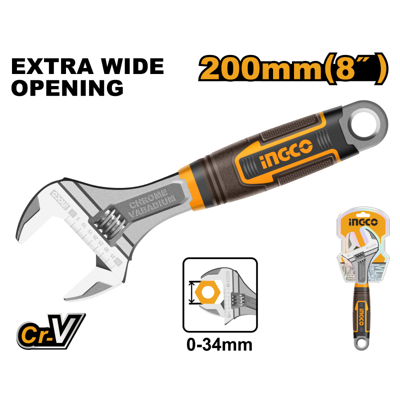 INGCO Chiavi Regolabili a Rullino