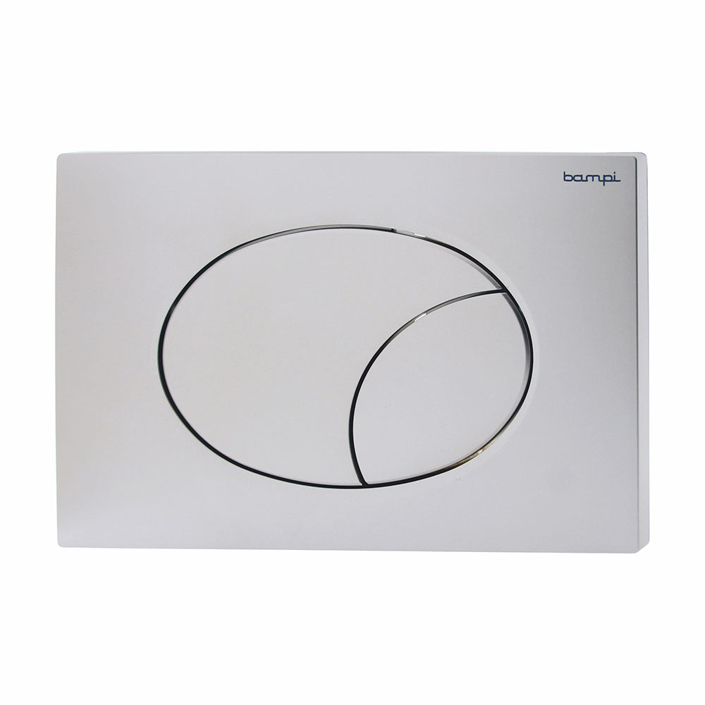 Placca per Cassetta WC Modello Flow Doppio Tasto Colore Cromato Cod. CPLAFLOW2