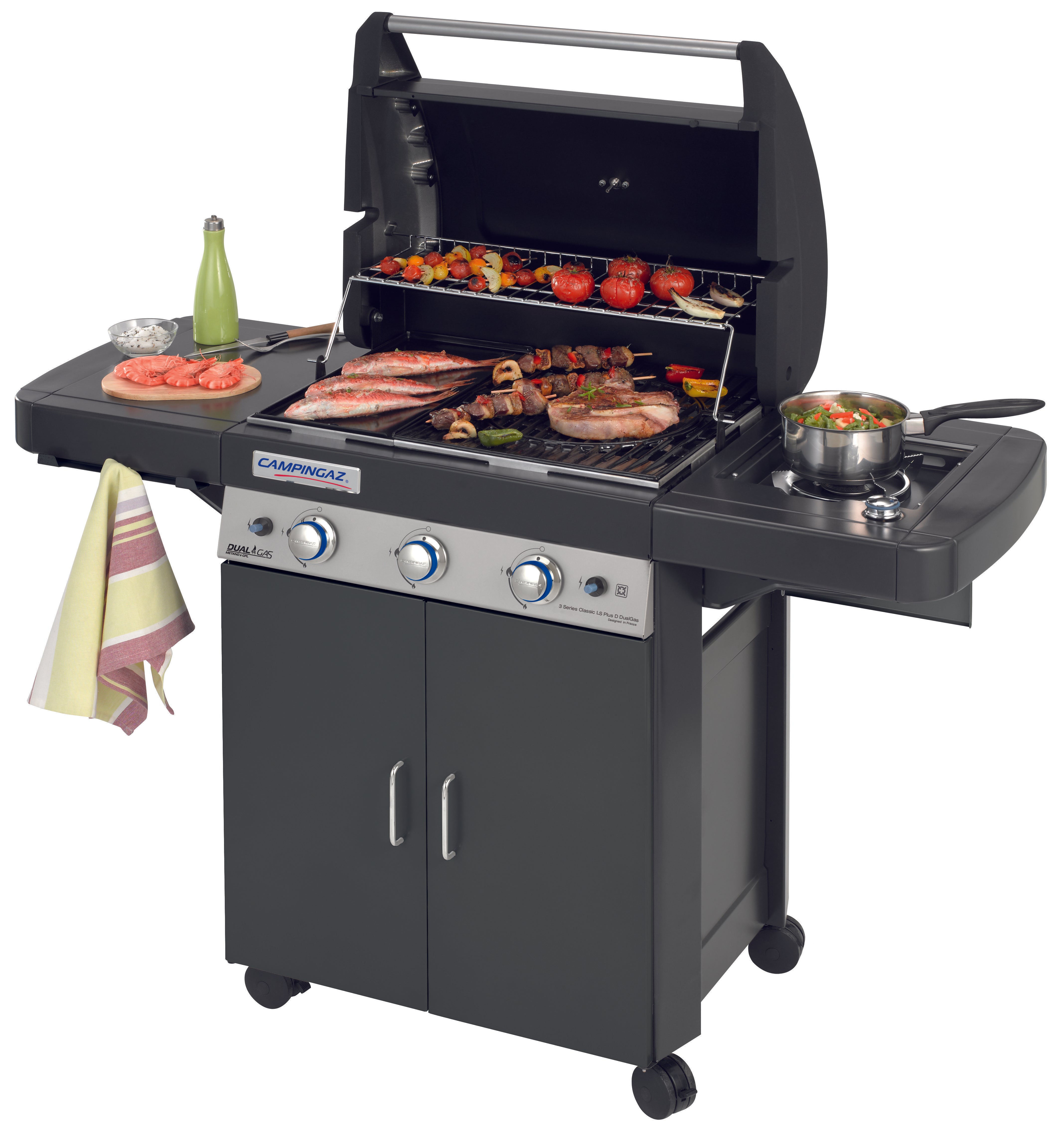 BARBECUE DUALGAS 3 CLASSIC LS PLUS DARK 9.6+2.3KW