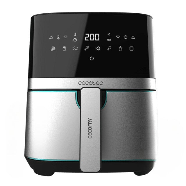 Friggitrice ad Aria Calda Cecotec 5500 Pro Singolo 5,5 L Indipendente 1700 W Nero, Acciaio inox