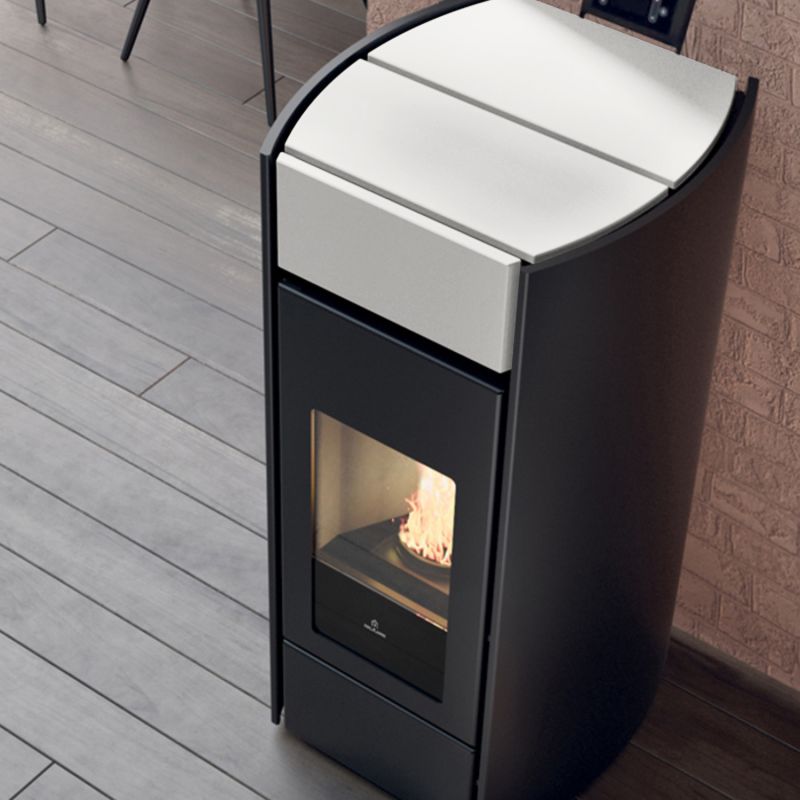 Termostufa a Pellet EdilKamin Modello Myrna H 15 Evo Da 15 Kw - Vari Colori