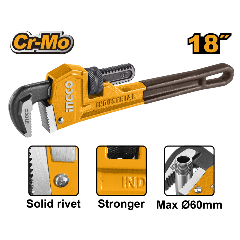 INGCO Chiave Giratubi Americano in Acciaio Varie Misure