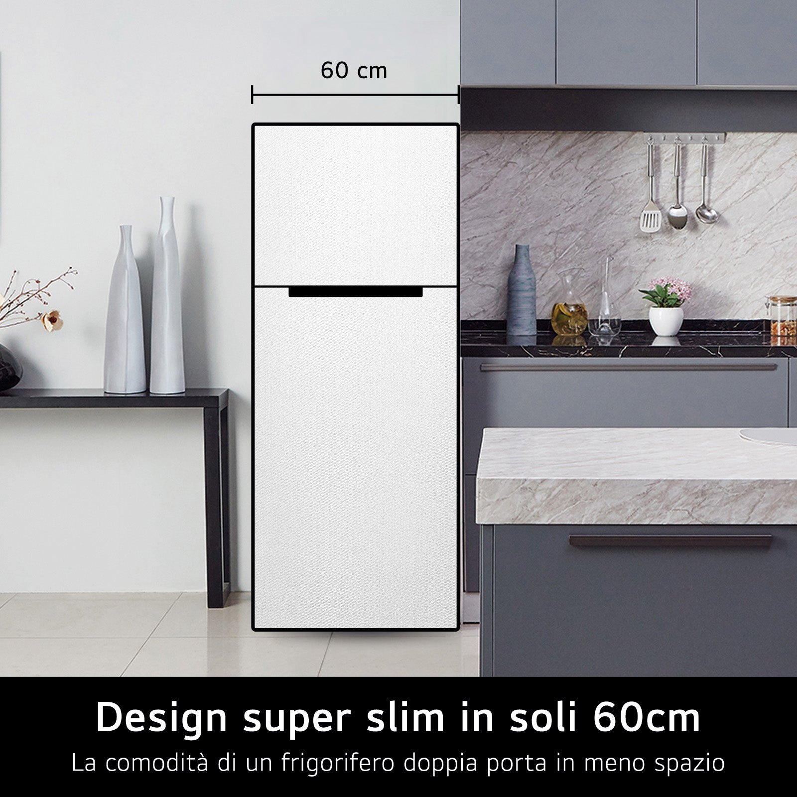 Frigorifero Con Congelatore Libera Installazione LG GTBV38PZGKD Classe E 335L Inox