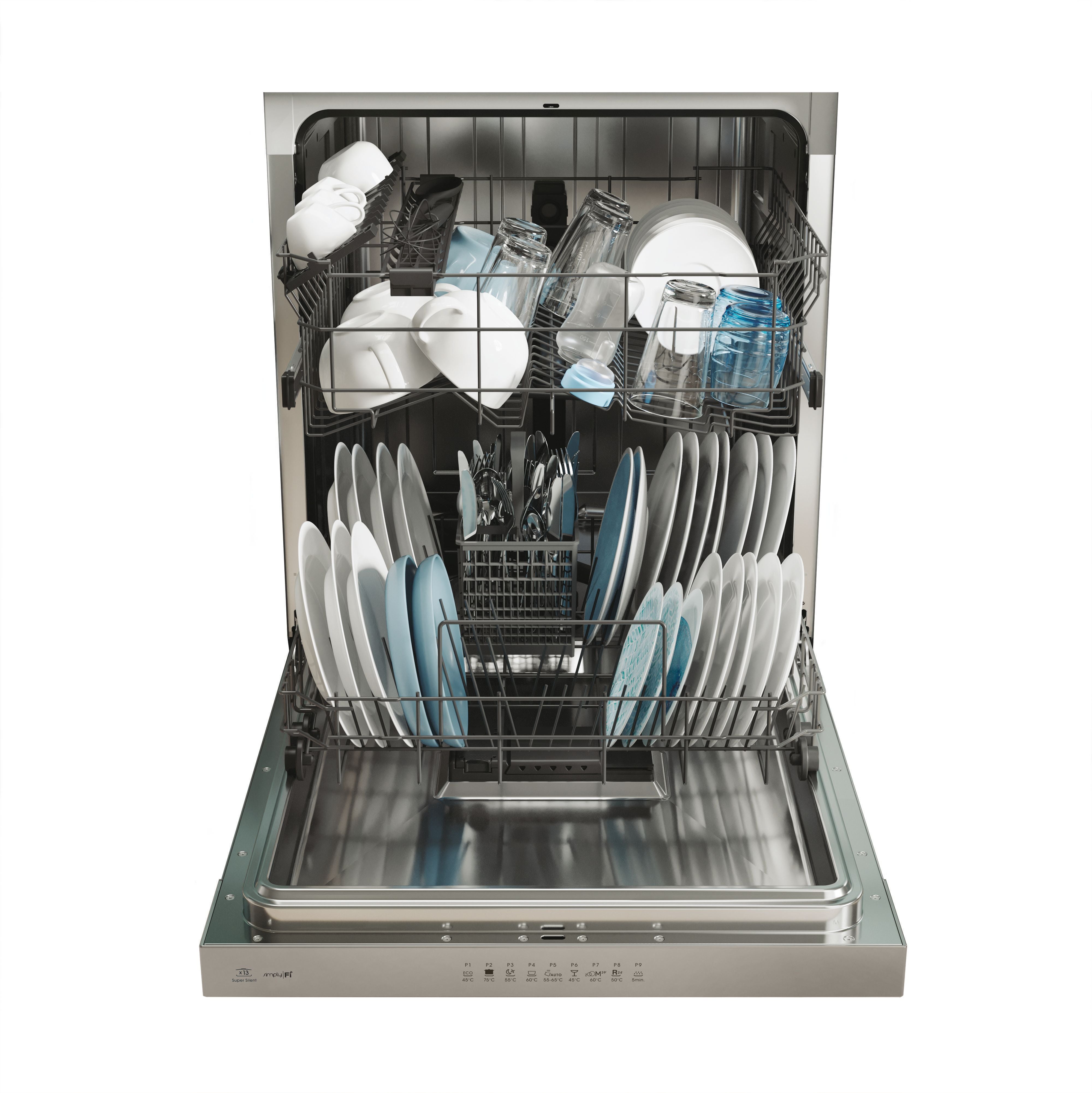 Lavastoviglie Da Incasso a Scomparsa Parziale Candy Brava CDSN 2D350PX 13 Coperti Classe E