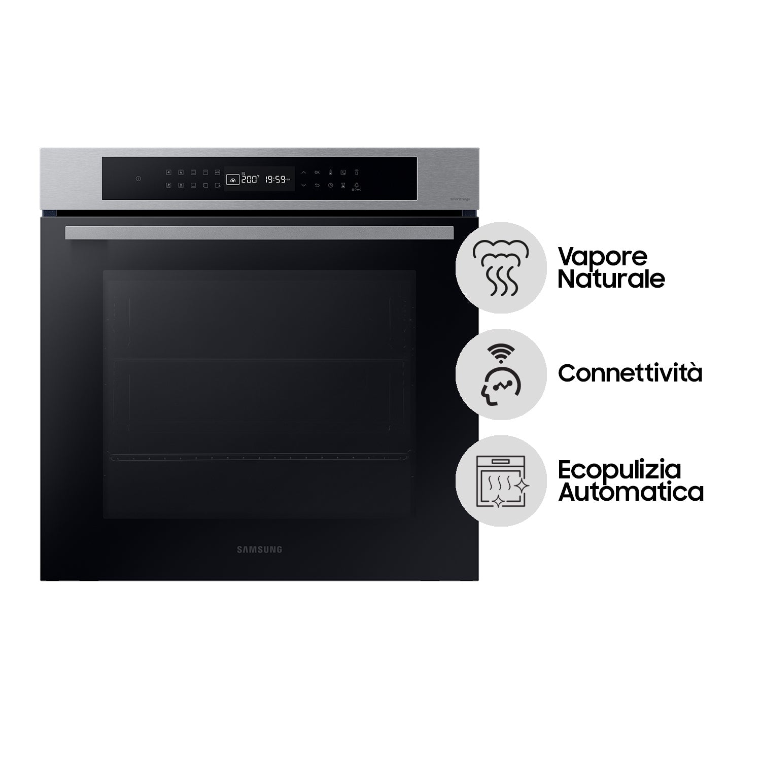 Forno Multifunzione Da Incasso Samsung NV7B4040VBS Serie 4 76L A+ Acciaio Inox