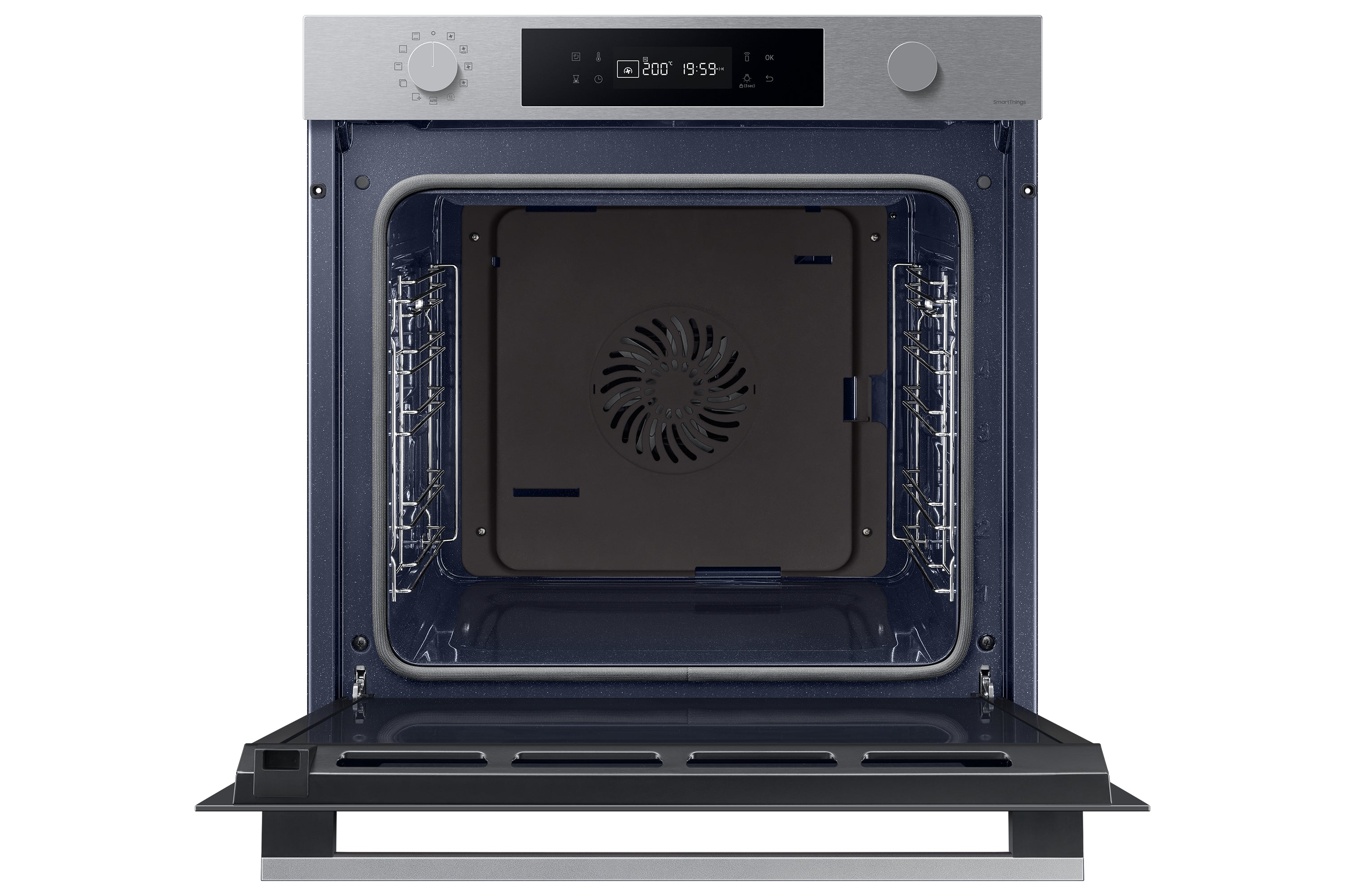 Forno Multifunzione Da Incasso Samsung Serie 4 NV7B41403BS 76L Nero, Inox