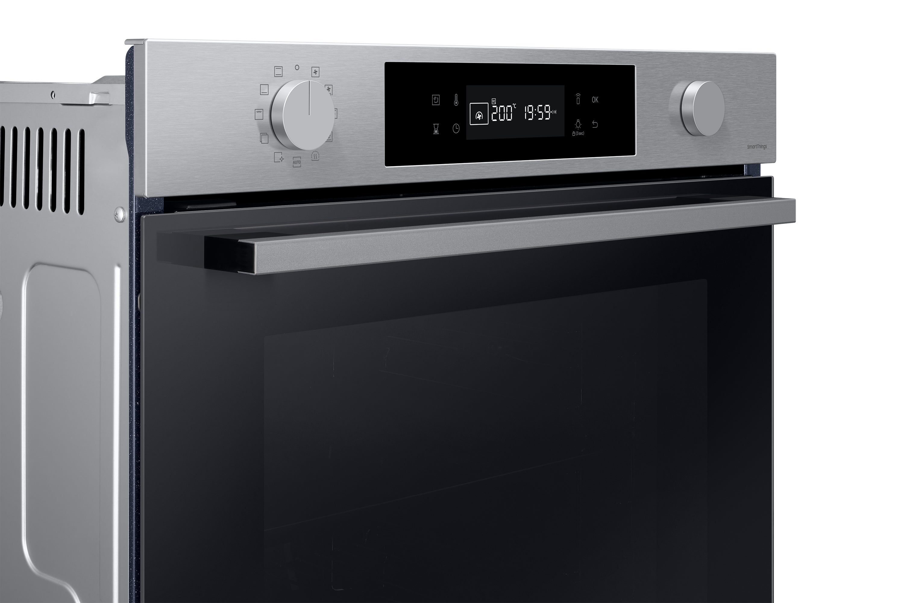 Forno Multifunzione Da Incasso Samsung Serie 4 NV7B41403BS 76L Nero, Inox