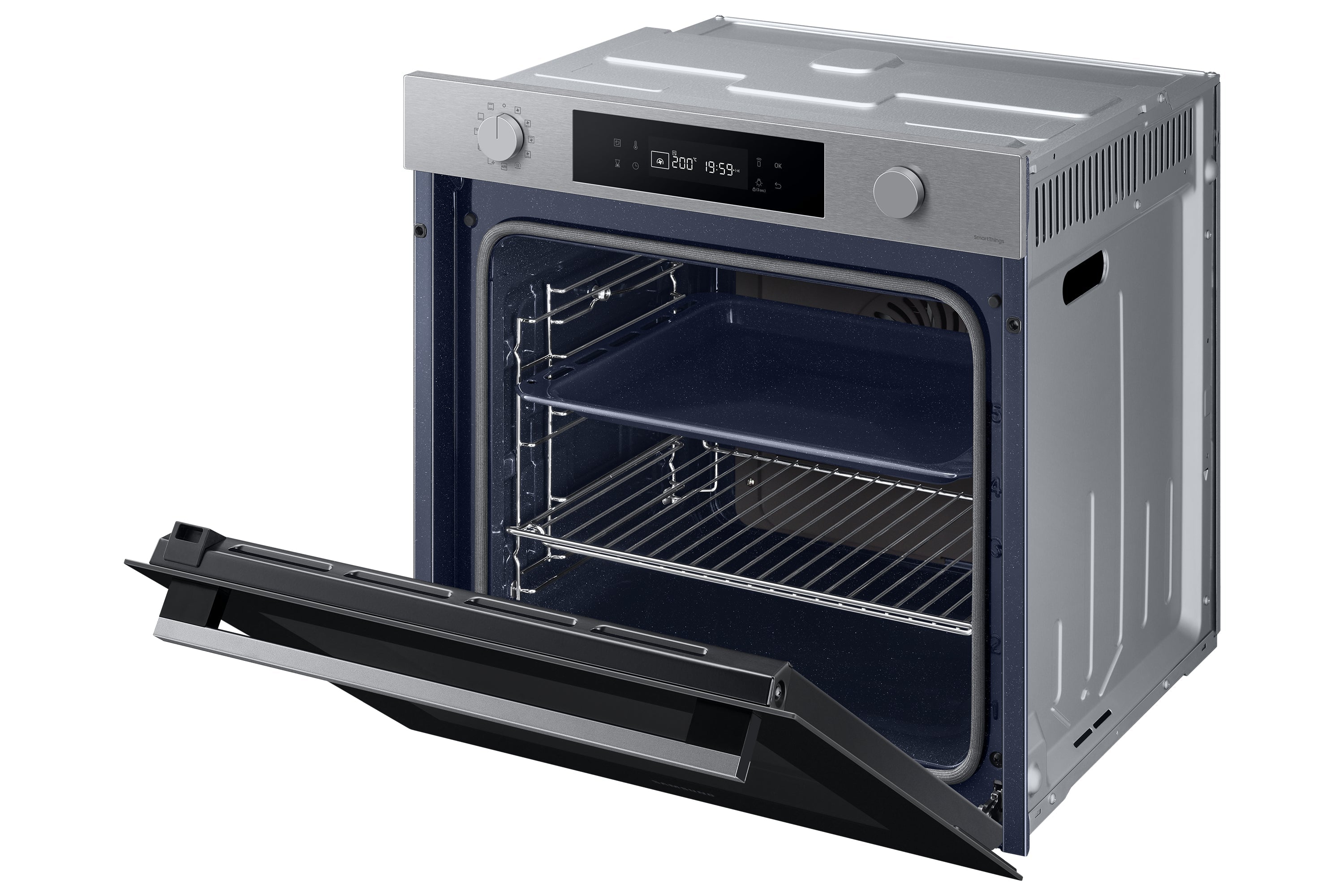 Forno Multifunzione Da Incasso Samsung Serie 4 NV7B41403BS 76L Nero, Inox