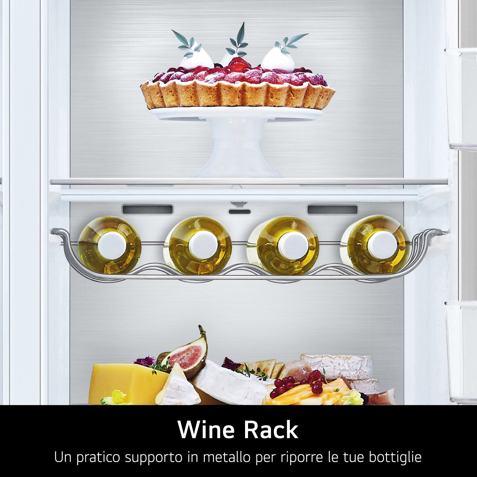 Frigorifero Side-by-Side Libera Installazione LG InstaView GSVV80PYLL 655L Classe E Argento