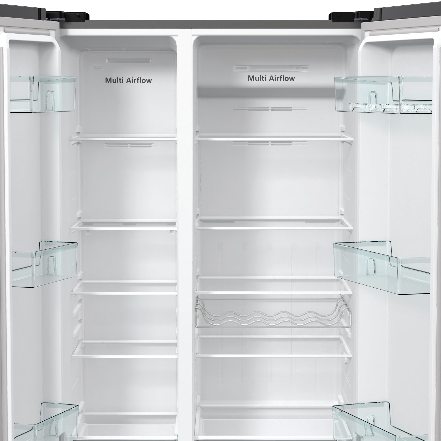 Frigorifero Side-By-Side Libera Installazione Hisense RS711N4AC 550L Classe E Acciaio inox