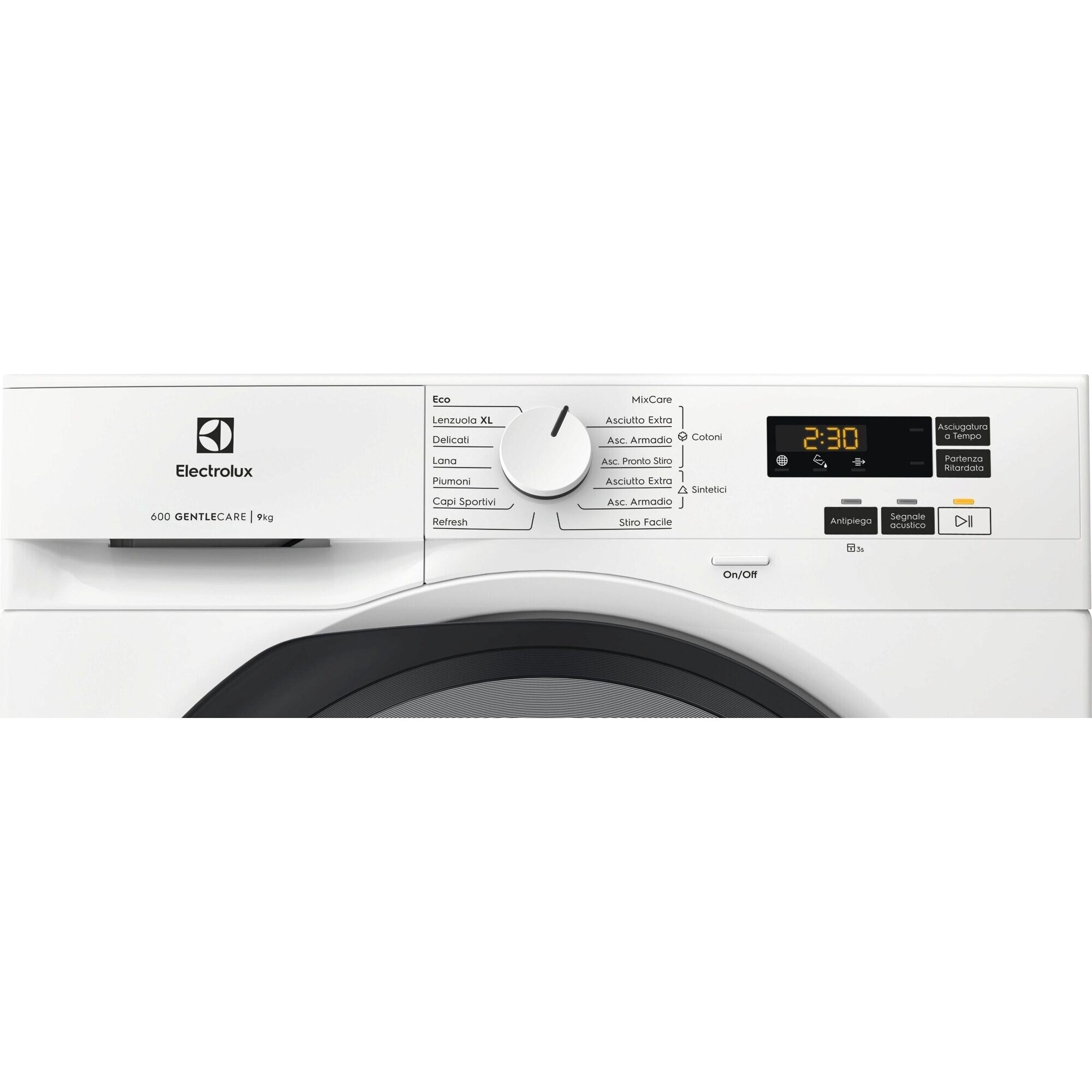 Asciugatrice Libera Installazione Caricamento Frontale Electrolux GentleCare 600 EW6HA19G 9 Kg Bianco Classe C