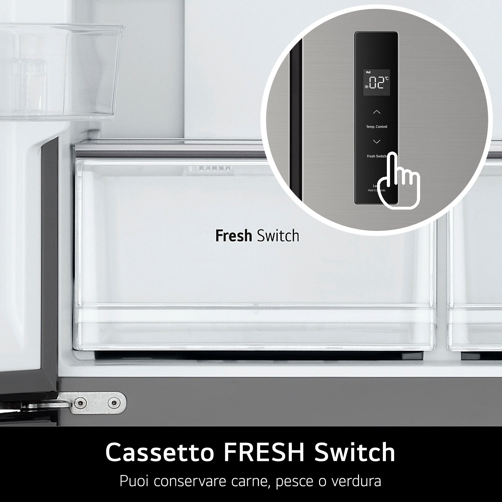 Frigorifero Multidoor Libera Installazione LG GMM41MSBEM 474L Classe E Silver