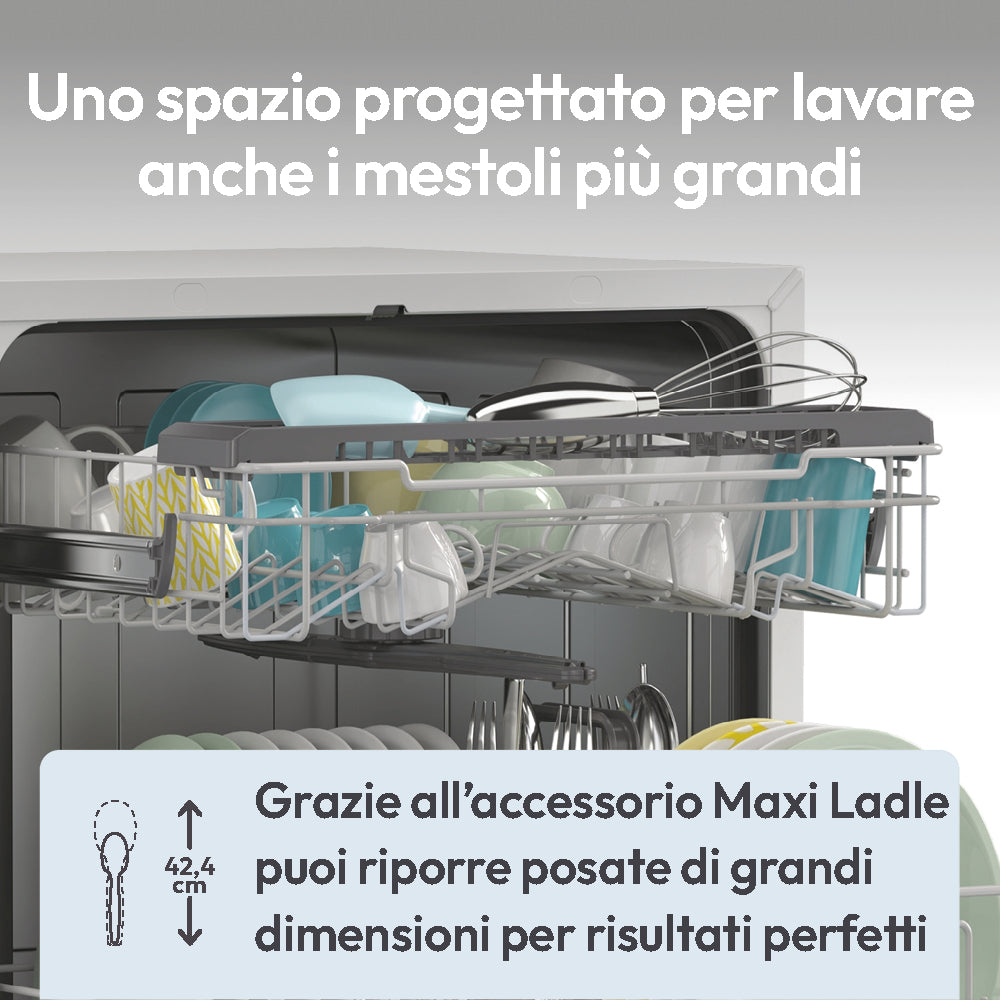 Lavastoviglie Libera installazione Candy RapidÓ CP 6E51LW 6 Coperti Classe E