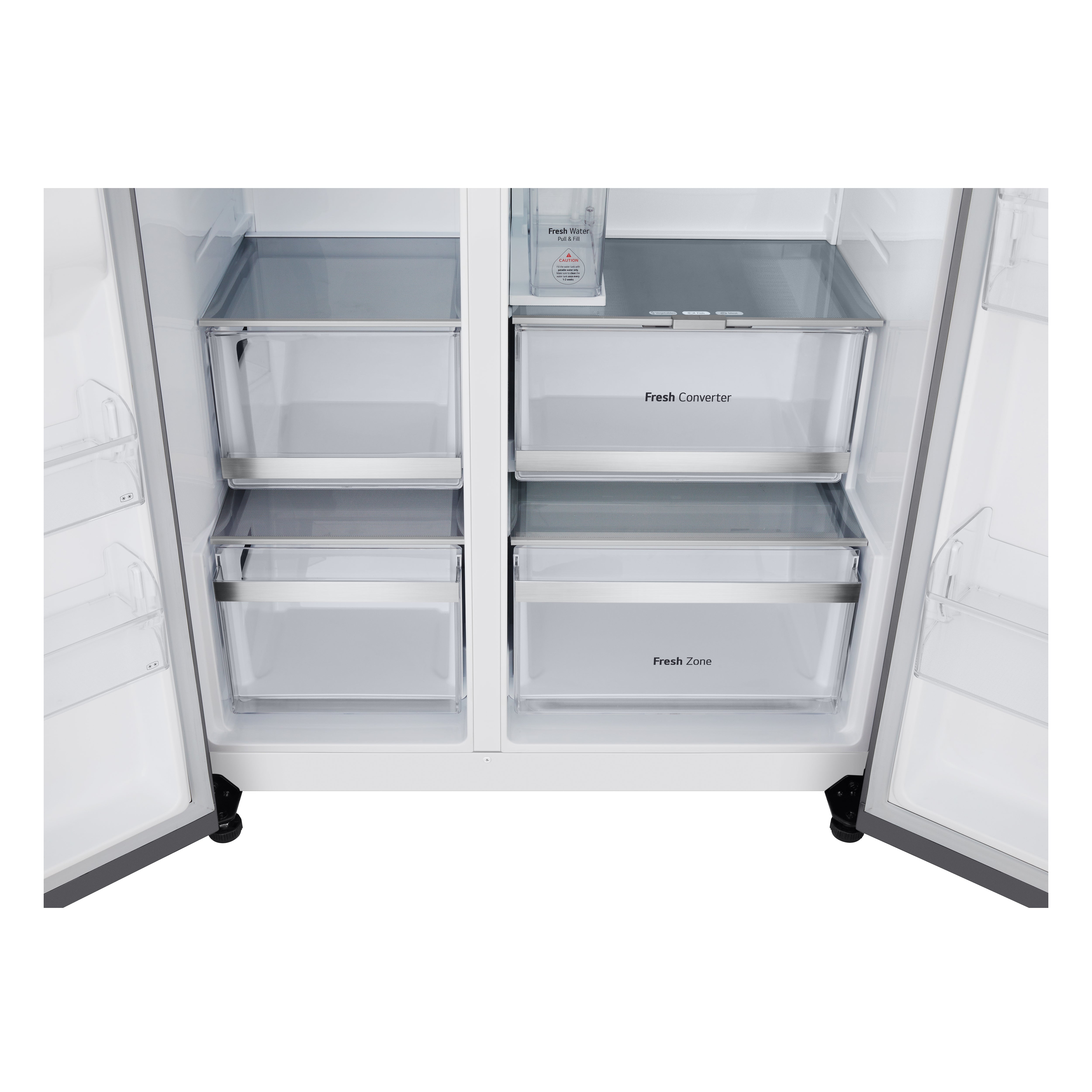 Frigorifero Side-by-Side Libera Installazione LG GSLE81PYBC 628L Classe C Wi-Fi Prime Silver