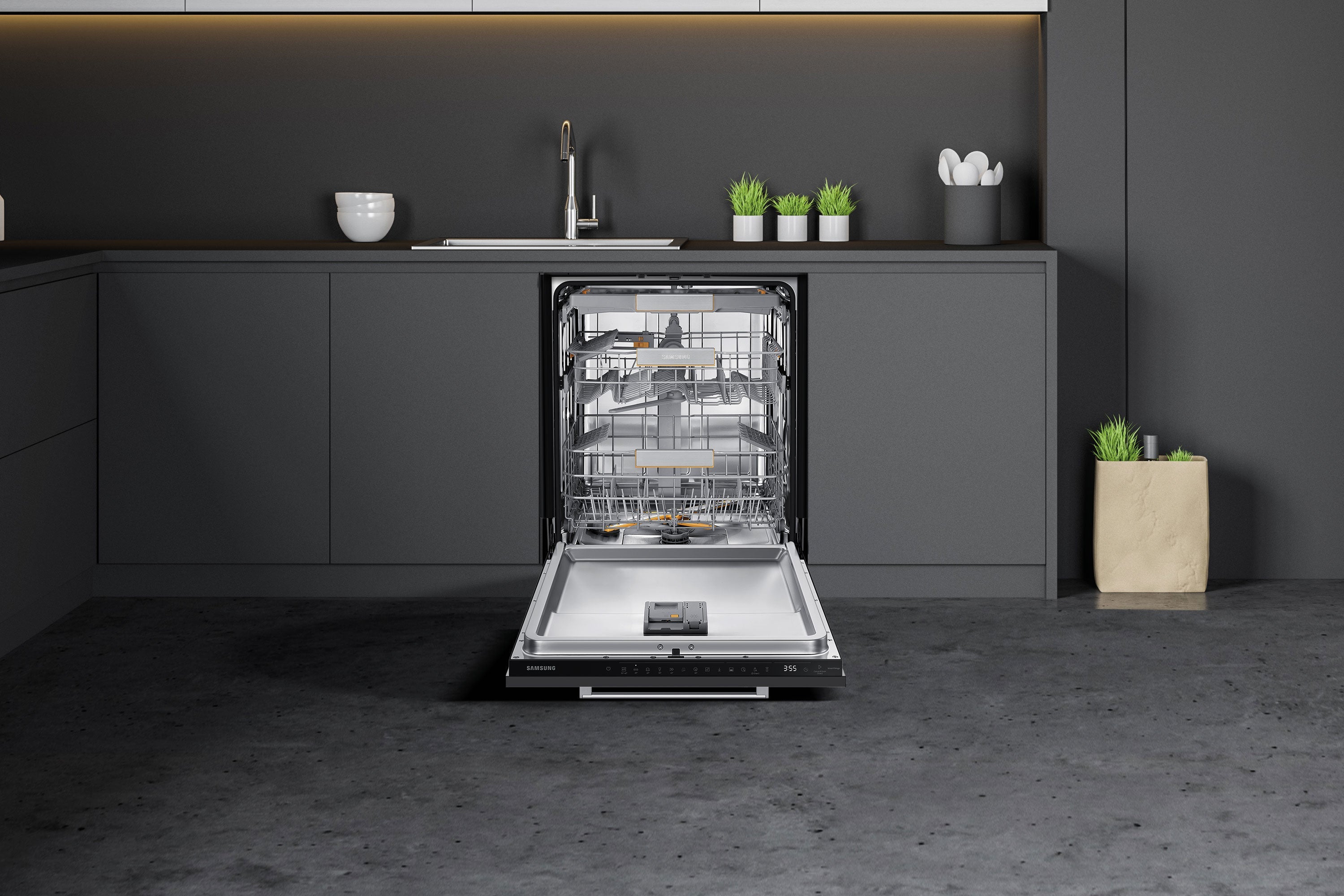 Lavastoviglie Da Incasso a Scomparsa Totale Samsung DW60CG880B00 Serie 8700 14 Coperti Classe A