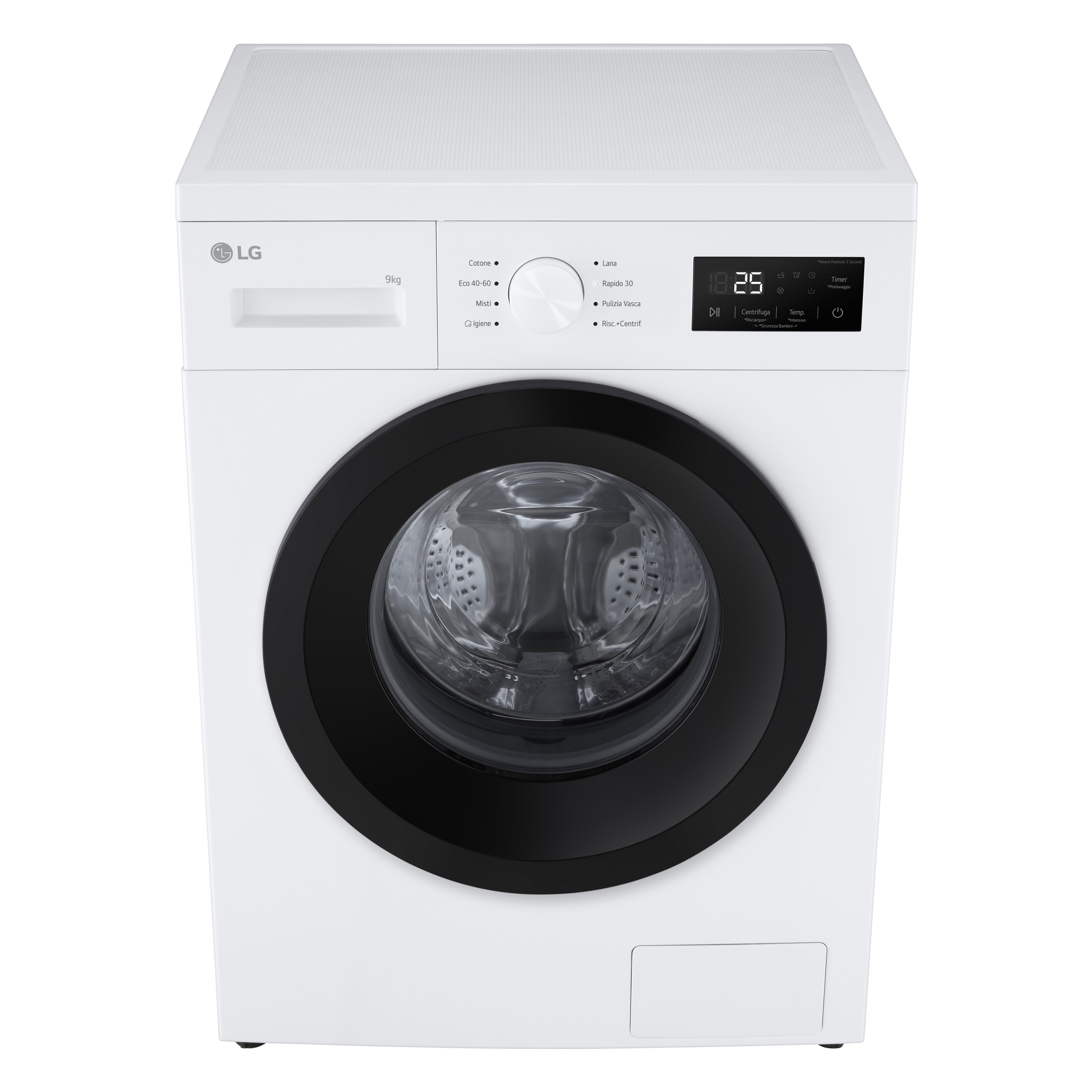 Lavatrice a Vapore Libera Installazione Caricamento Frontale LG F4NA1009NWK  9 kg, 1400 Giri, Classe A