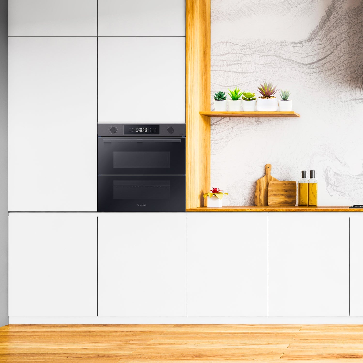 Forno Da Incasso Samsung Dual Cook Flex™ Serie 4 NV7B4540VBB 76L Classe A+ Black Inox