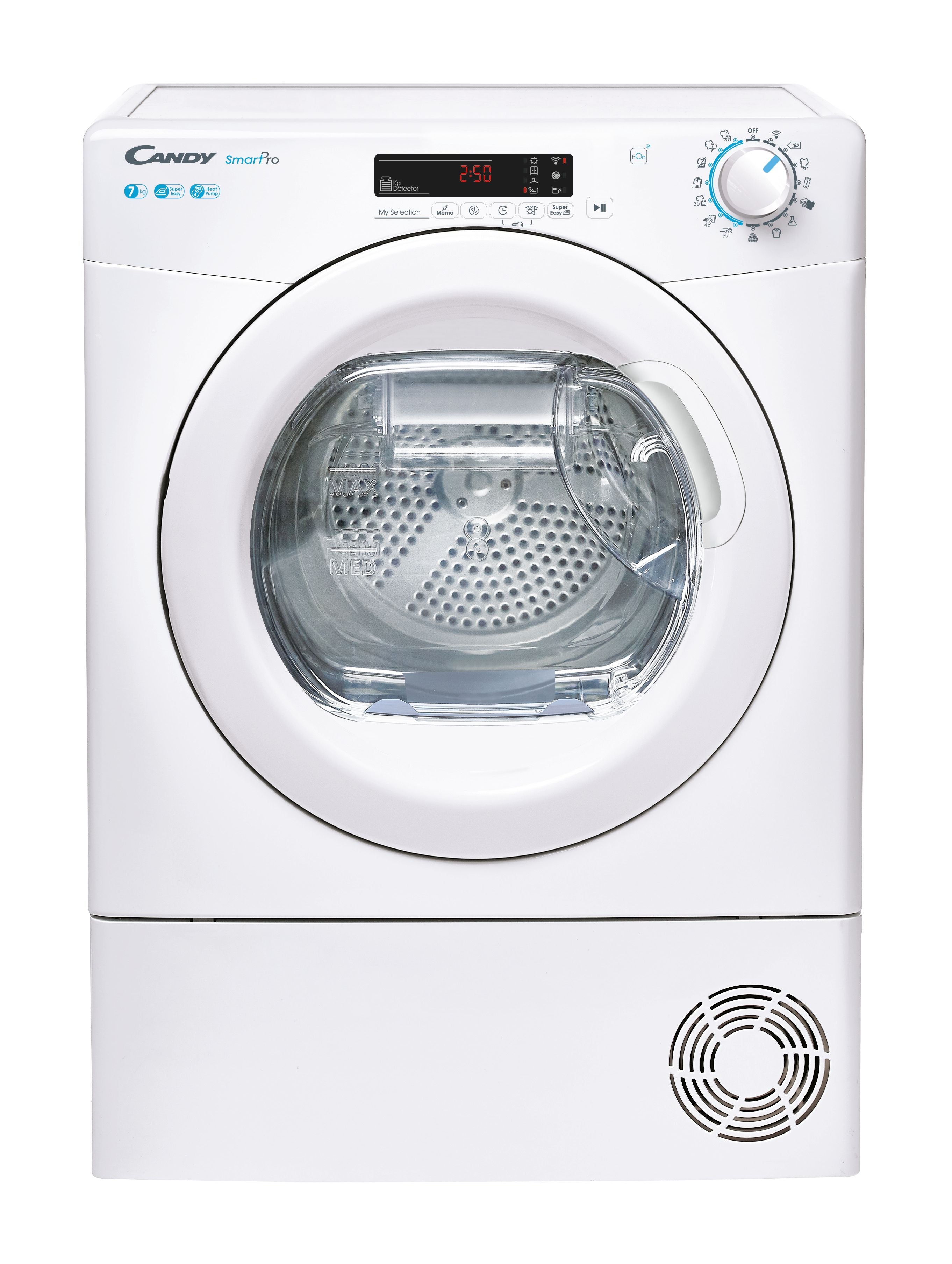 Asciugatrice Libera Installazione Caricamento Frontale Candy Smart Pro CSOE H7A2DE-S 7 kg A++ Bianco