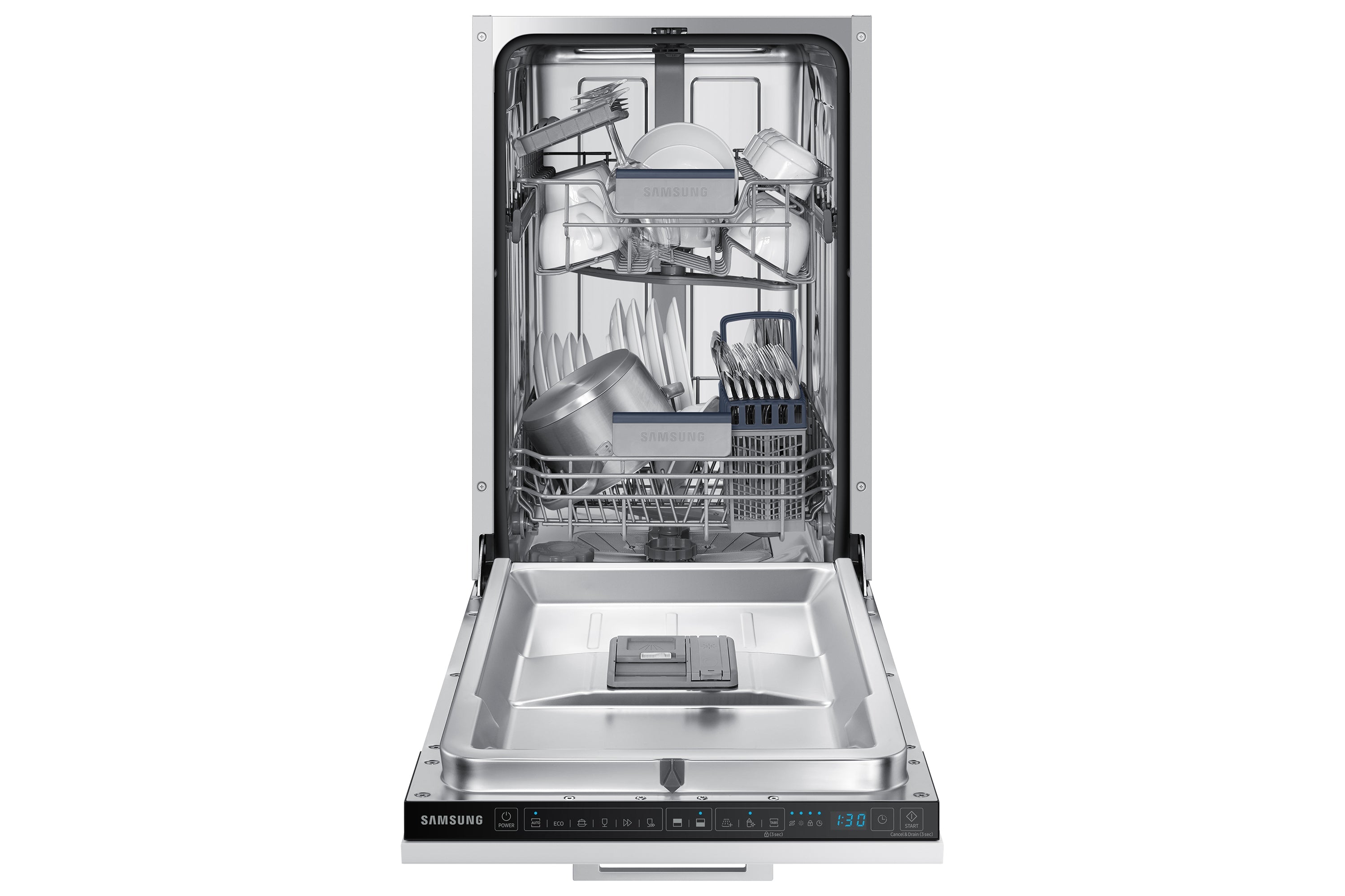 Lavastoviglie Da Incasso Slim a Scomparsa Totale Samsung DW50R4060BB Classe E