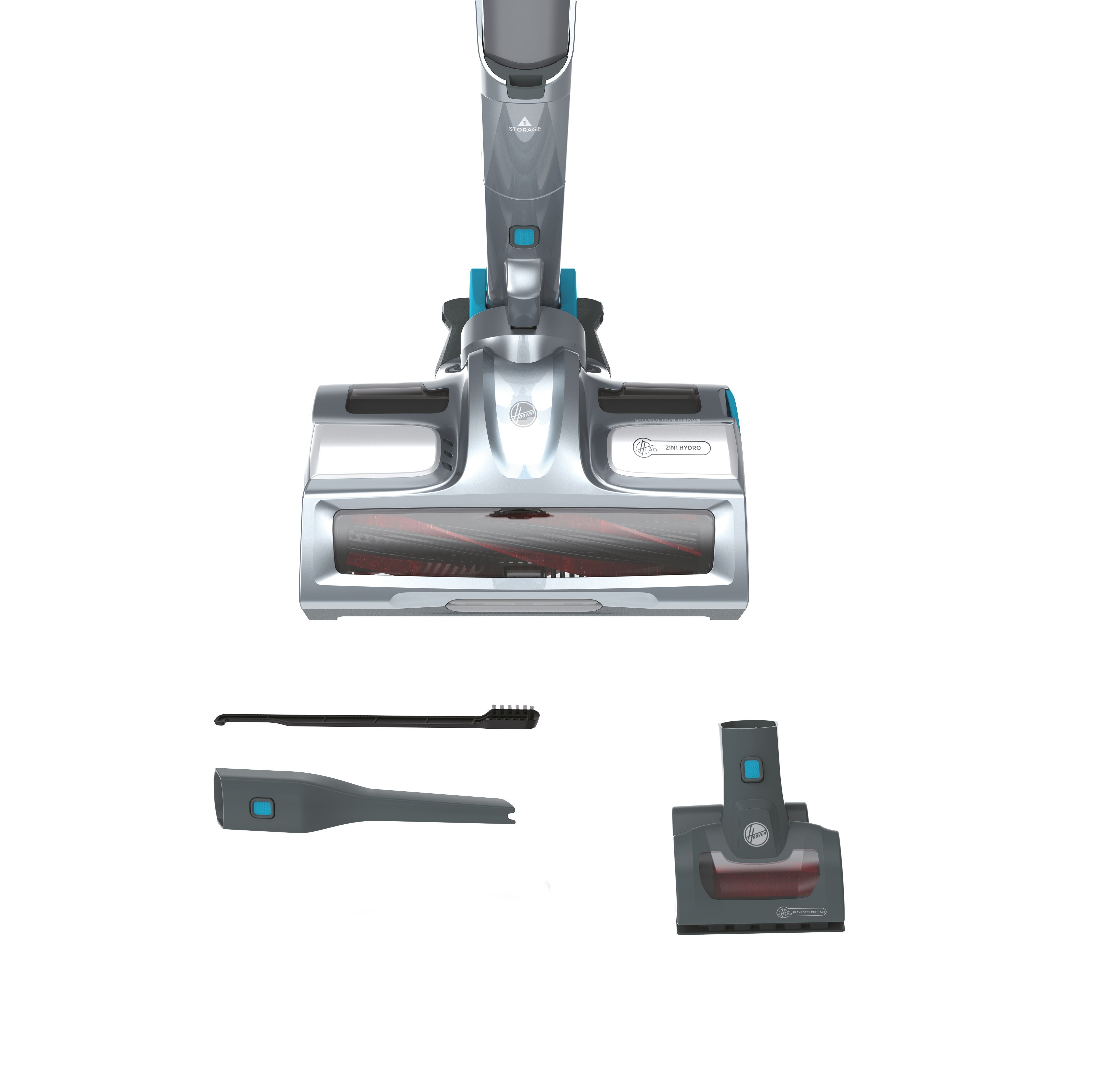 Aspirapolvere 2 in 1 senza filo Hoover HYDRO PLUS HF522YSE 011 330W 0,45 L Blu