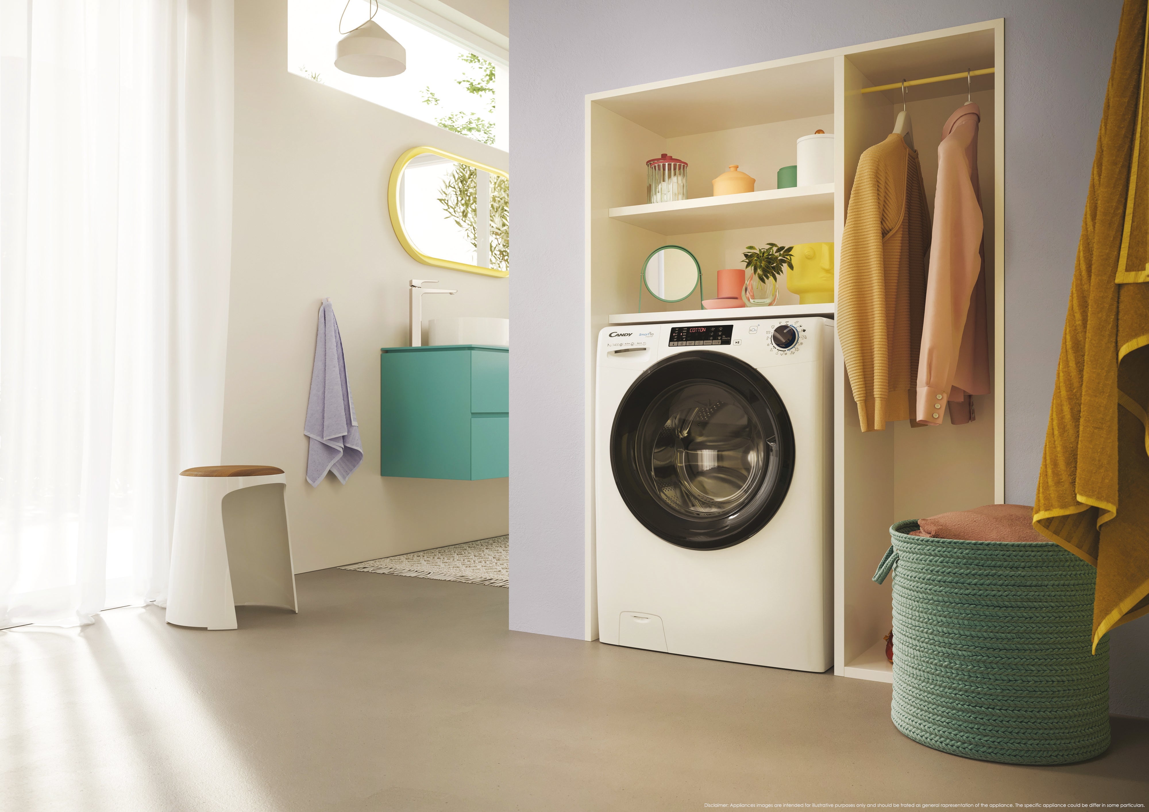 Lavatrice Libera Installazione Caricamento Frontale Candy Smart Pro Inverter CSO4136TWMB5-S 13 kg Bianco Classe A