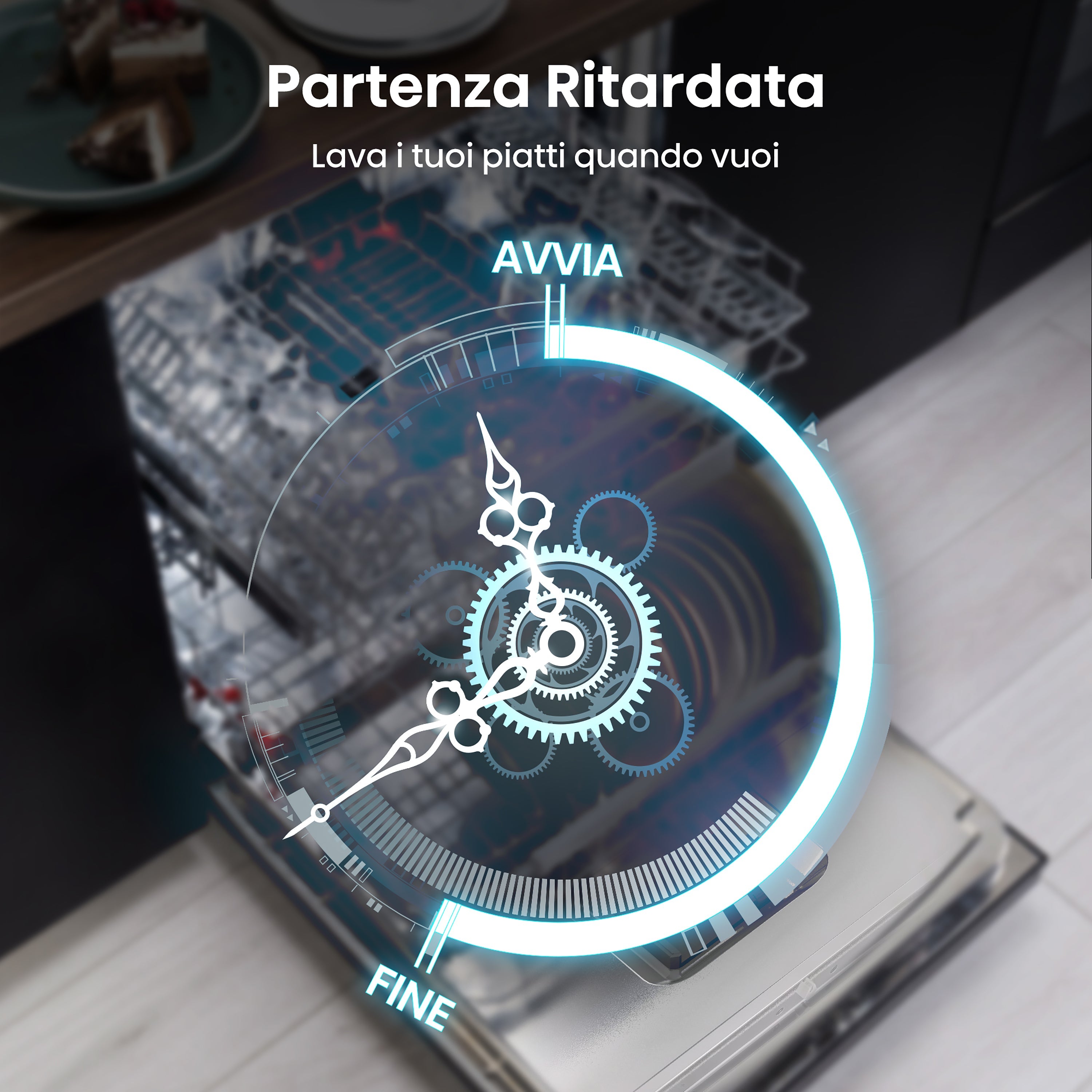 Lavastoviglie Libera Installazione Hisense HS643D90X 16 Coperti Classe D