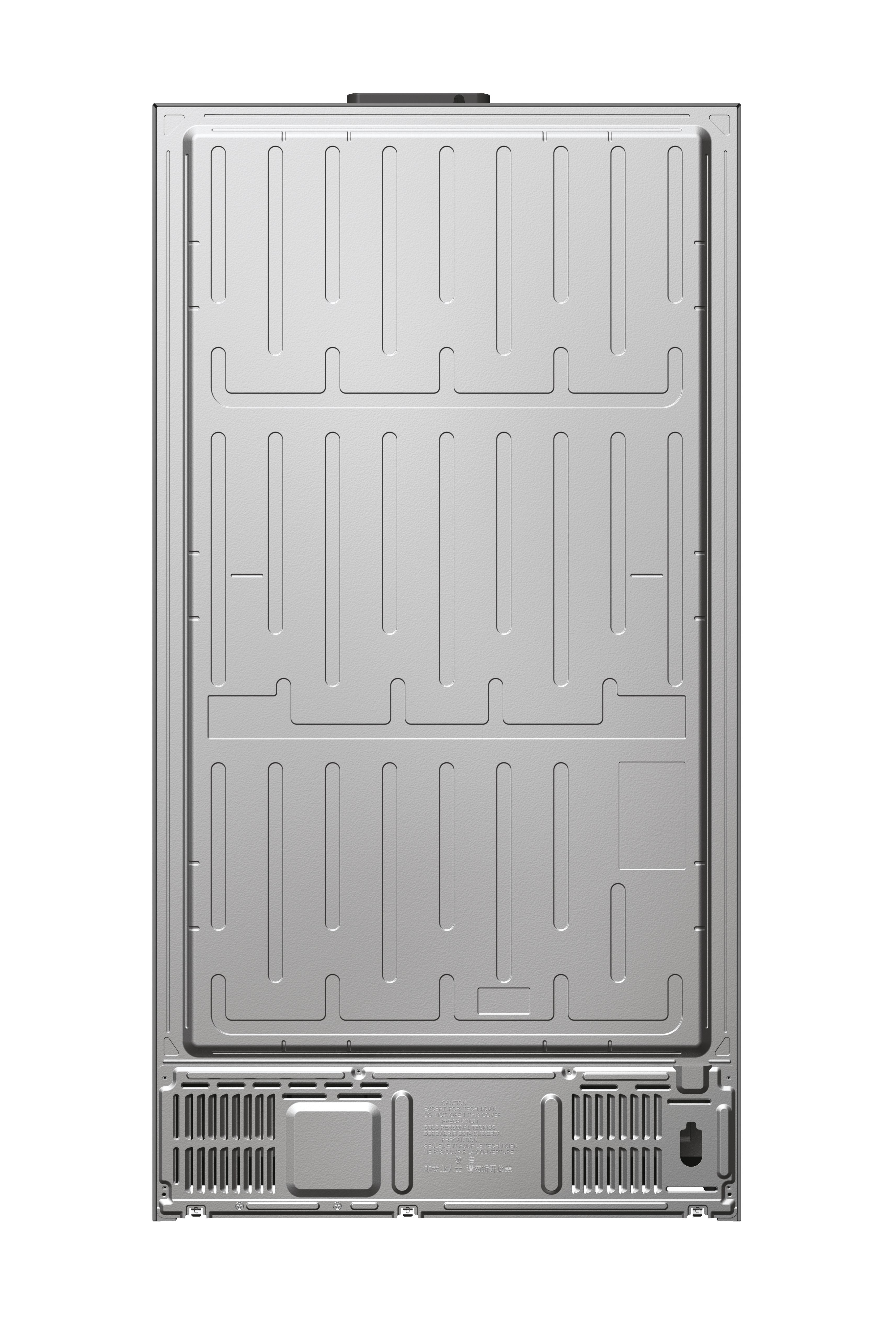 Frigorifero Side-by-Side Libera Installazione Haier SBS 90 Serie 5 HSR5918DWMP 521L Classe D Platino, Acciaio inox