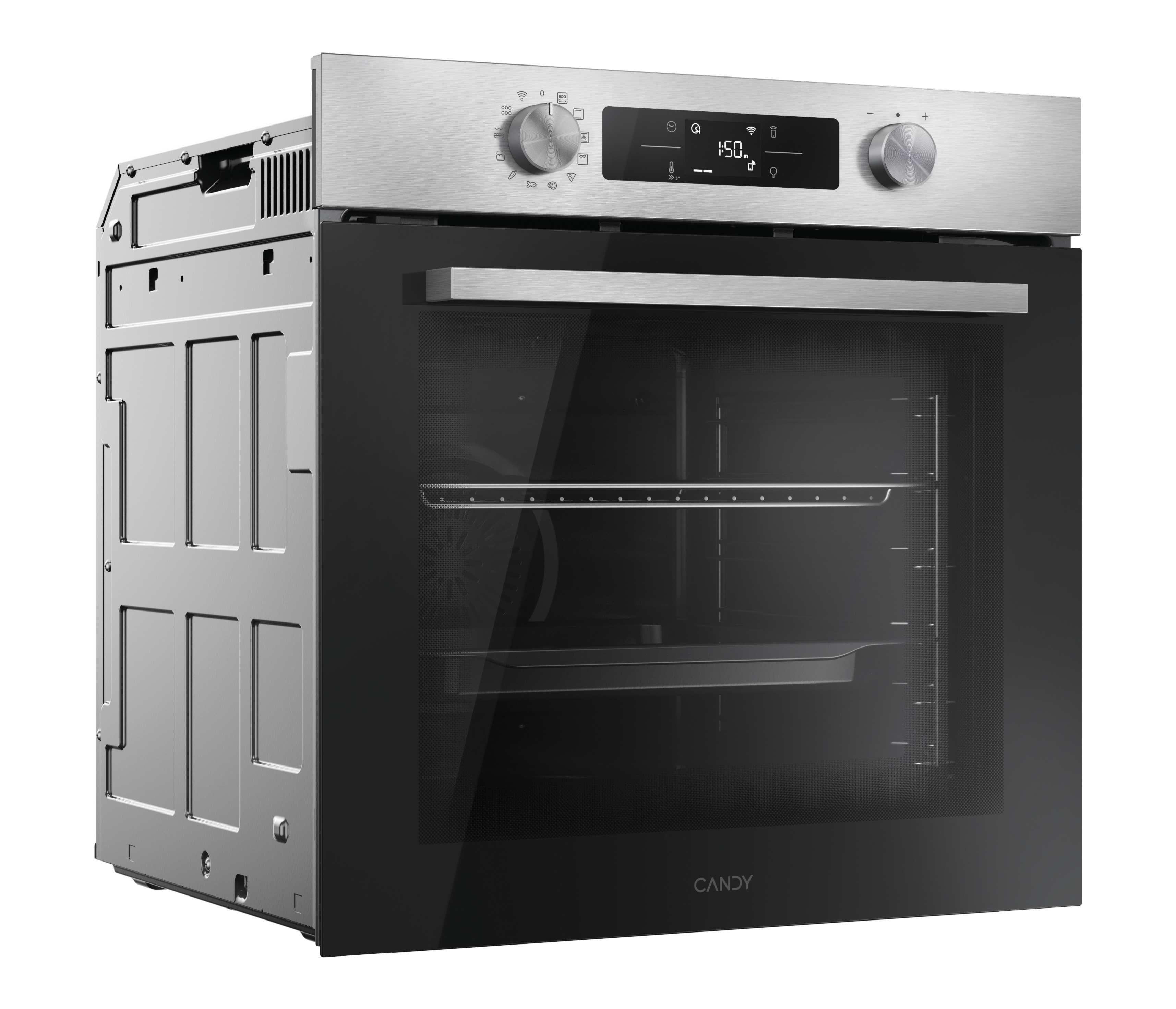 Forno Da Incasso Candy New Moderna CA6 N3B1HTX 78L in Acciaio Inox, Nero