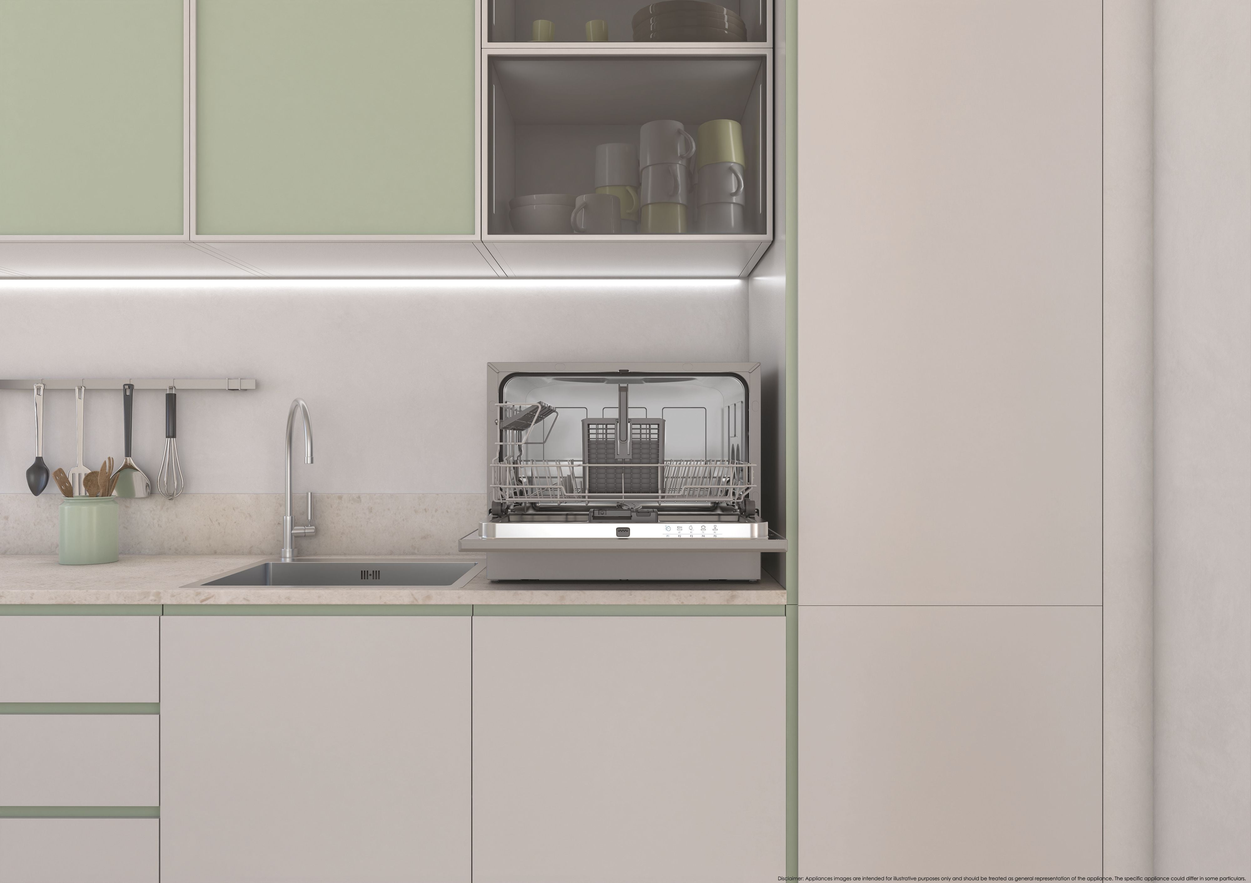 Lavastoviglie Libera installazione Candy RapidÓ CP 6E51LS 6 Coperti Classe E