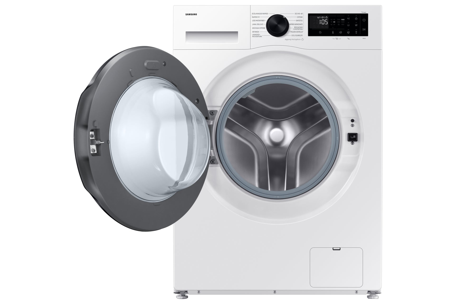 Lavasciuga Libera Installazione Carico Frontale Samsung WD90DG5G34BEET Crystal Clean Slim 9Kg Classe E