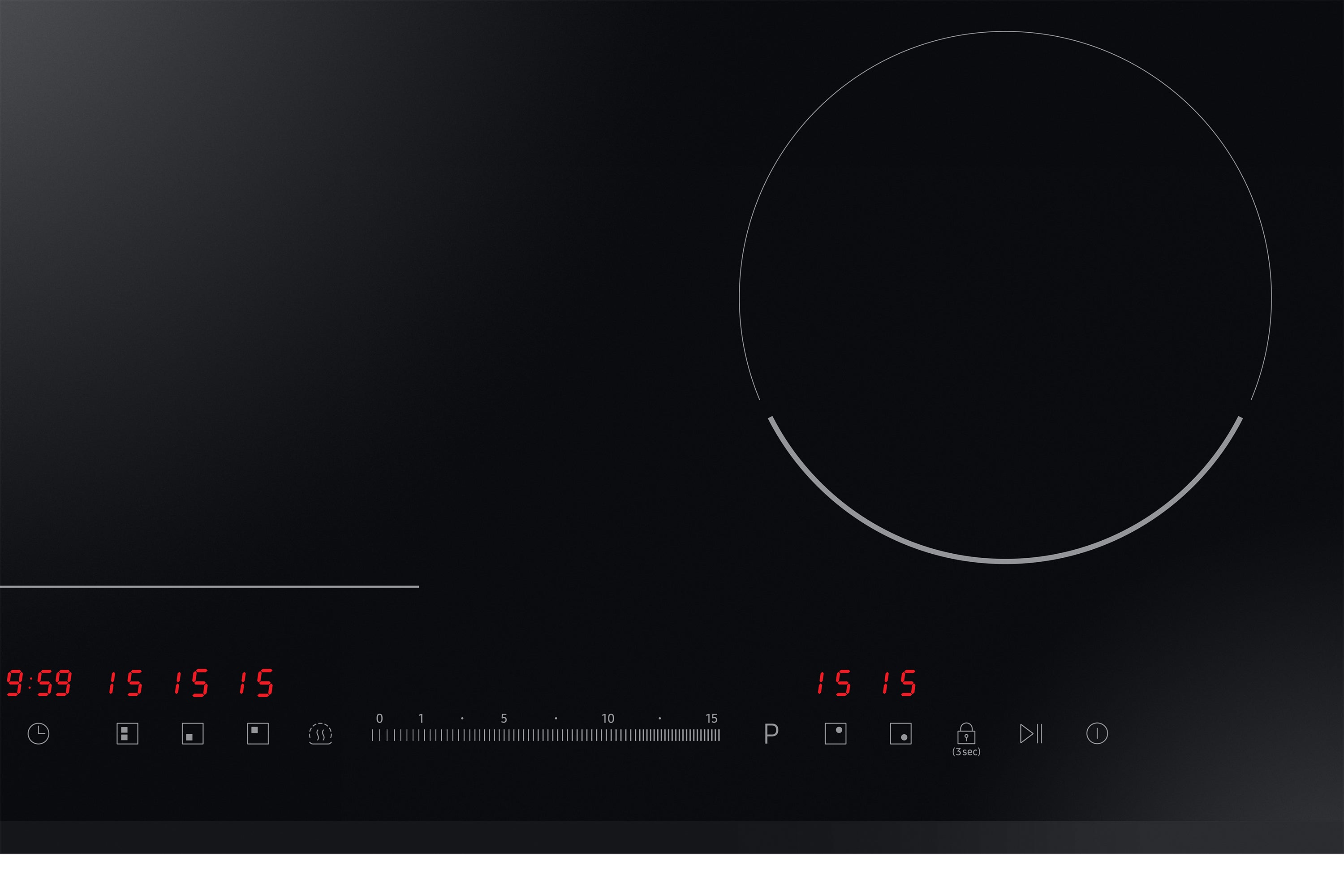 Piano Cottura a Induzione Da Incasso Samsung NZ64R3747BK 60 cm Nero Flex Zone