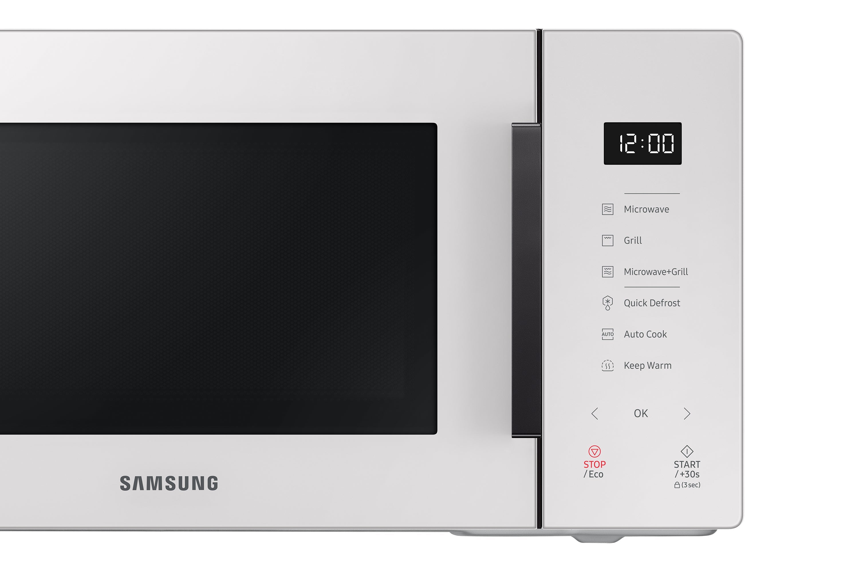 Microonde Con Grill Libera Installazione Samsung BESPOKE MG23T5018GE 23L 800W Colore Bianco