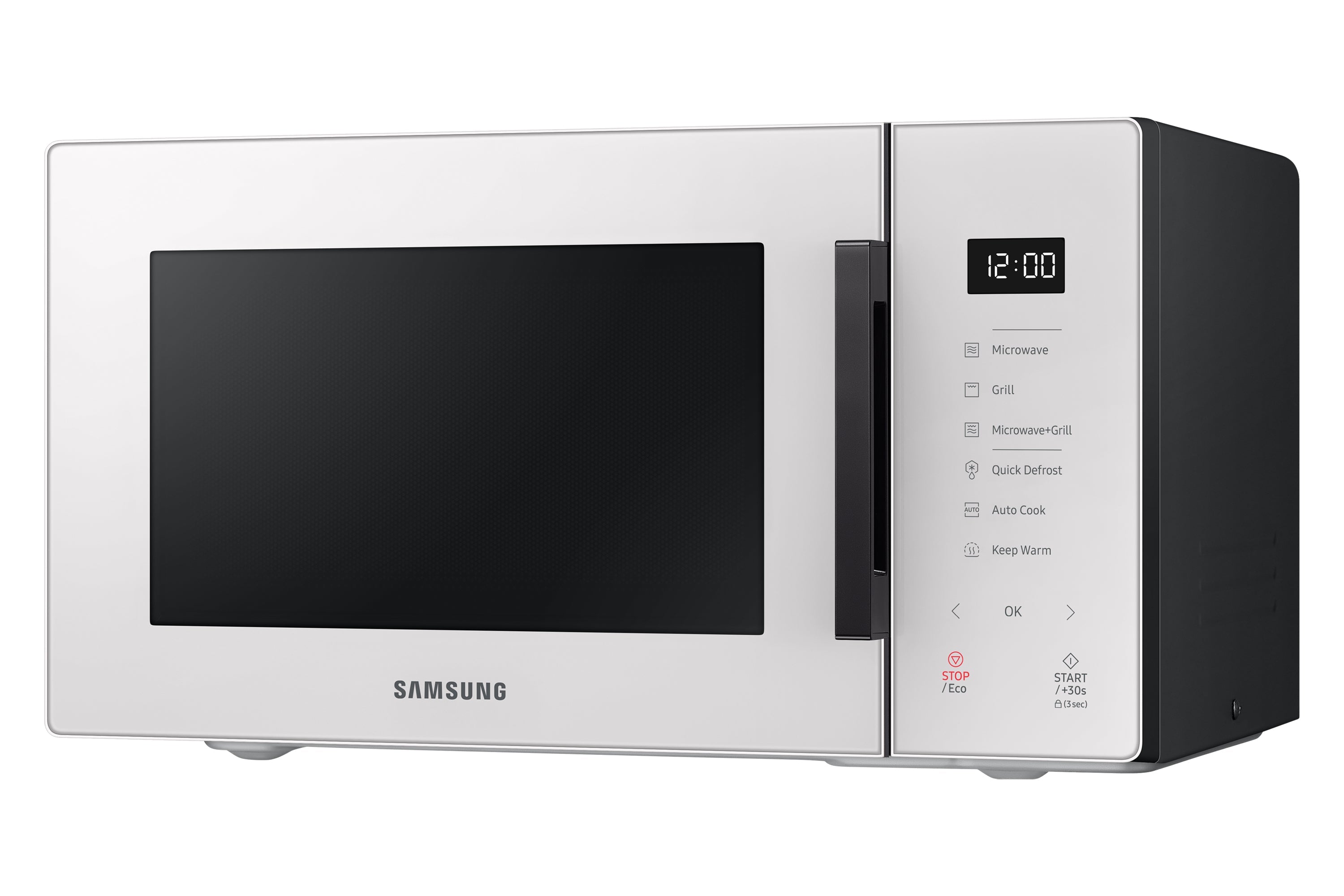 Microonde Con Grill Libera Installazione Samsung BESPOKE MG23T5018GE 23L 800W Colore Bianco