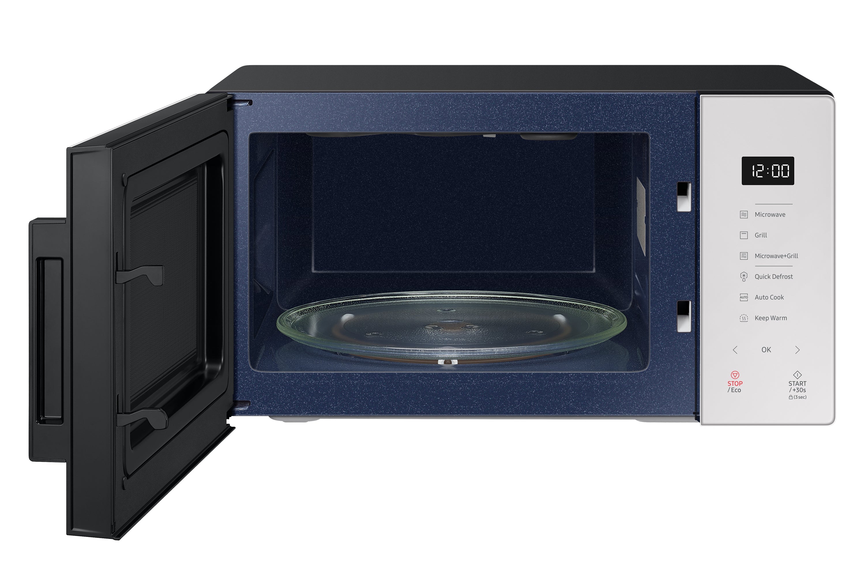 Microonde Con Grill Libera Installazione Samsung BESPOKE MG23T5018GE 23L 800W Colore Bianco