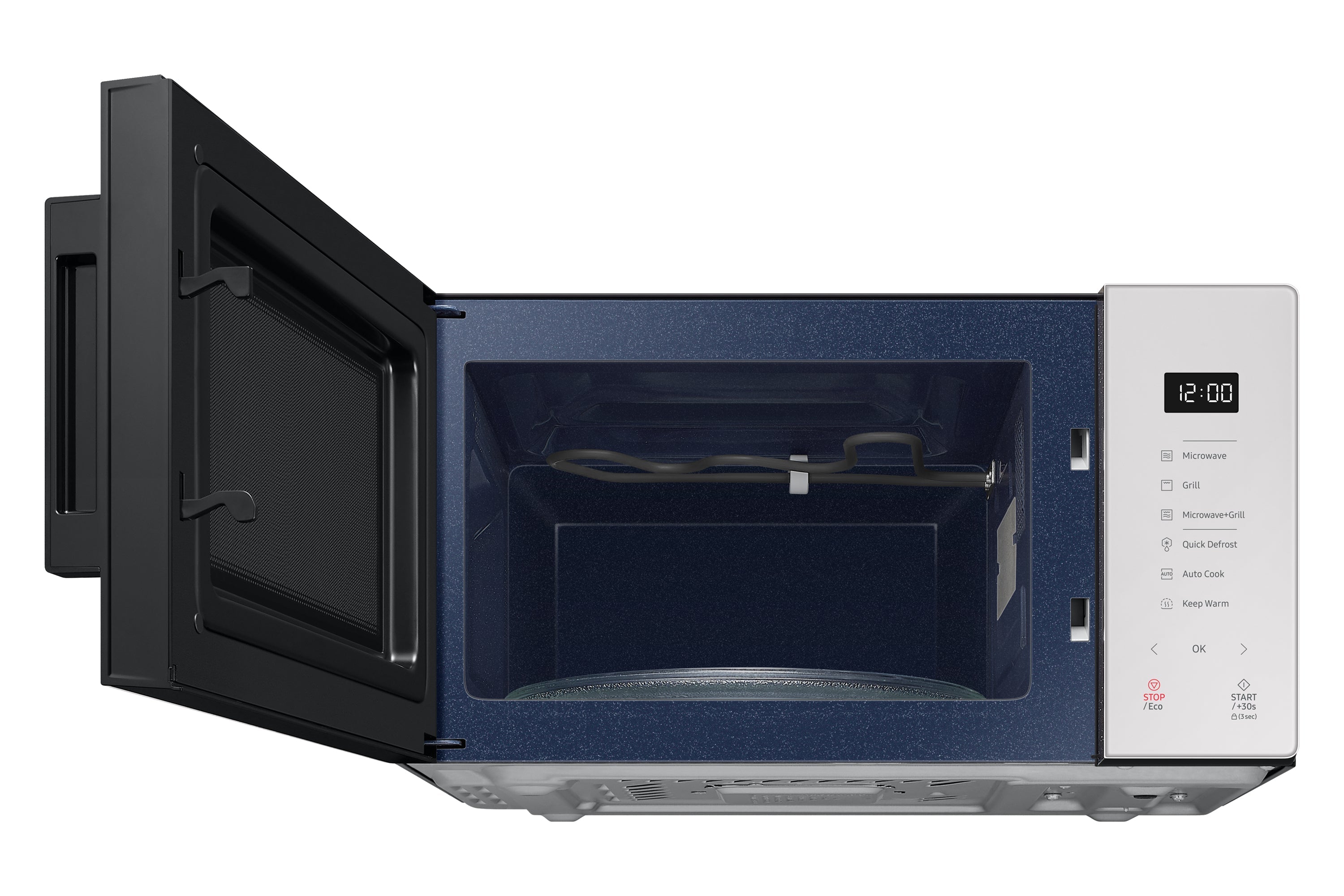 Microonde Con Grill Libera Installazione Samsung BESPOKE MG23T5018GE 23L 800W Colore Bianco