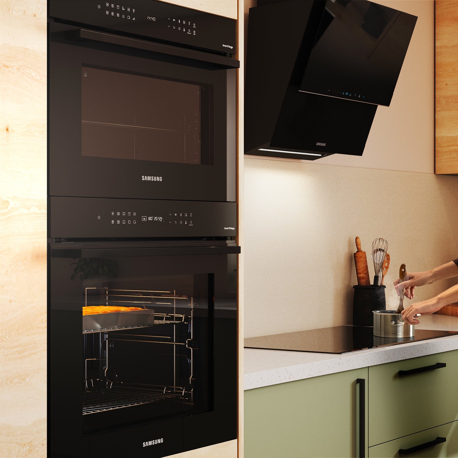 Forno Multifunzione Da Incasso Samsung Serie 4 NV7B4040VBB 76 L A+ Black Inox