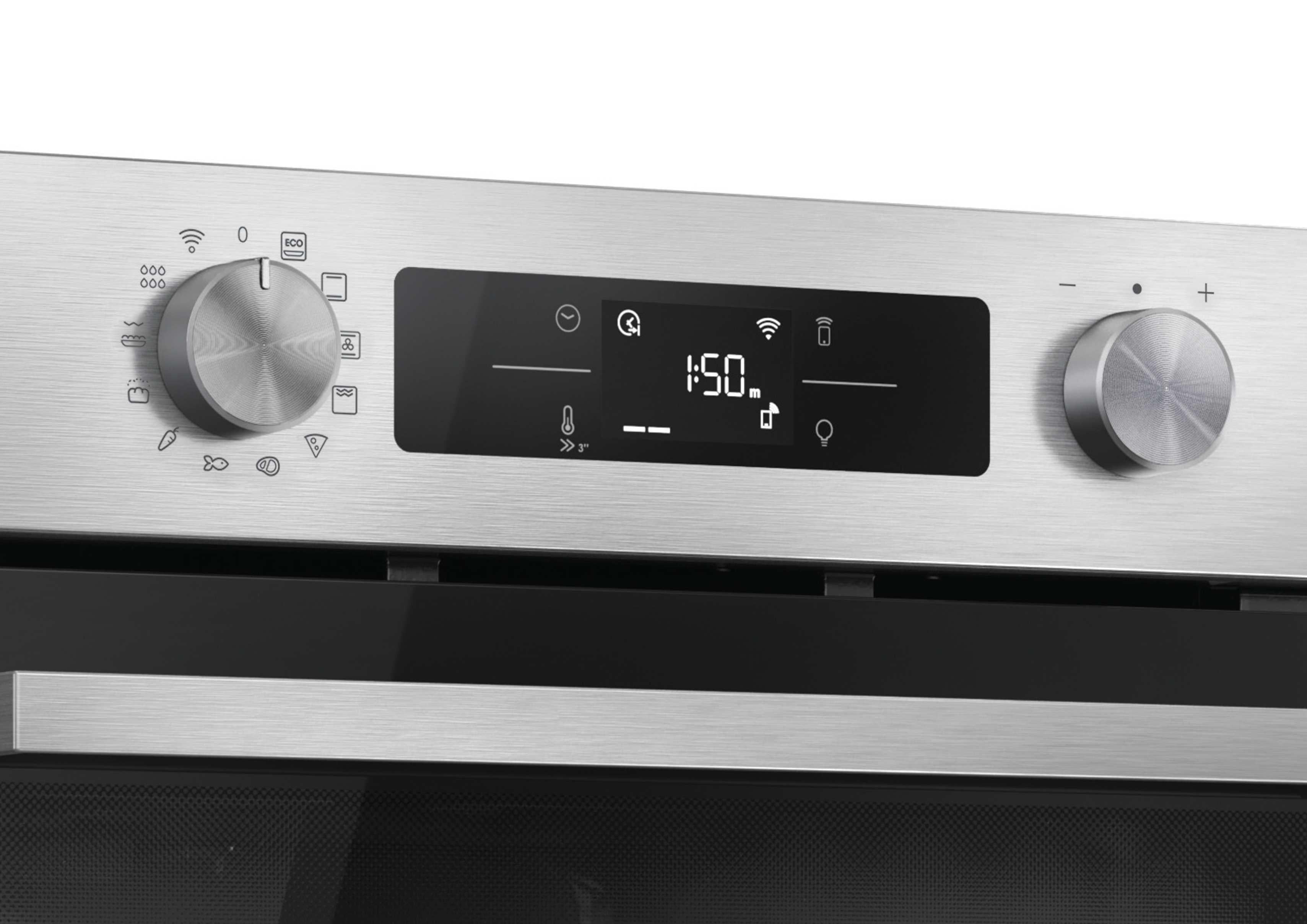 Forno Da Incasso Candy New Moderna CA6 N3B1HTX 78L in Acciaio Inox, Nero