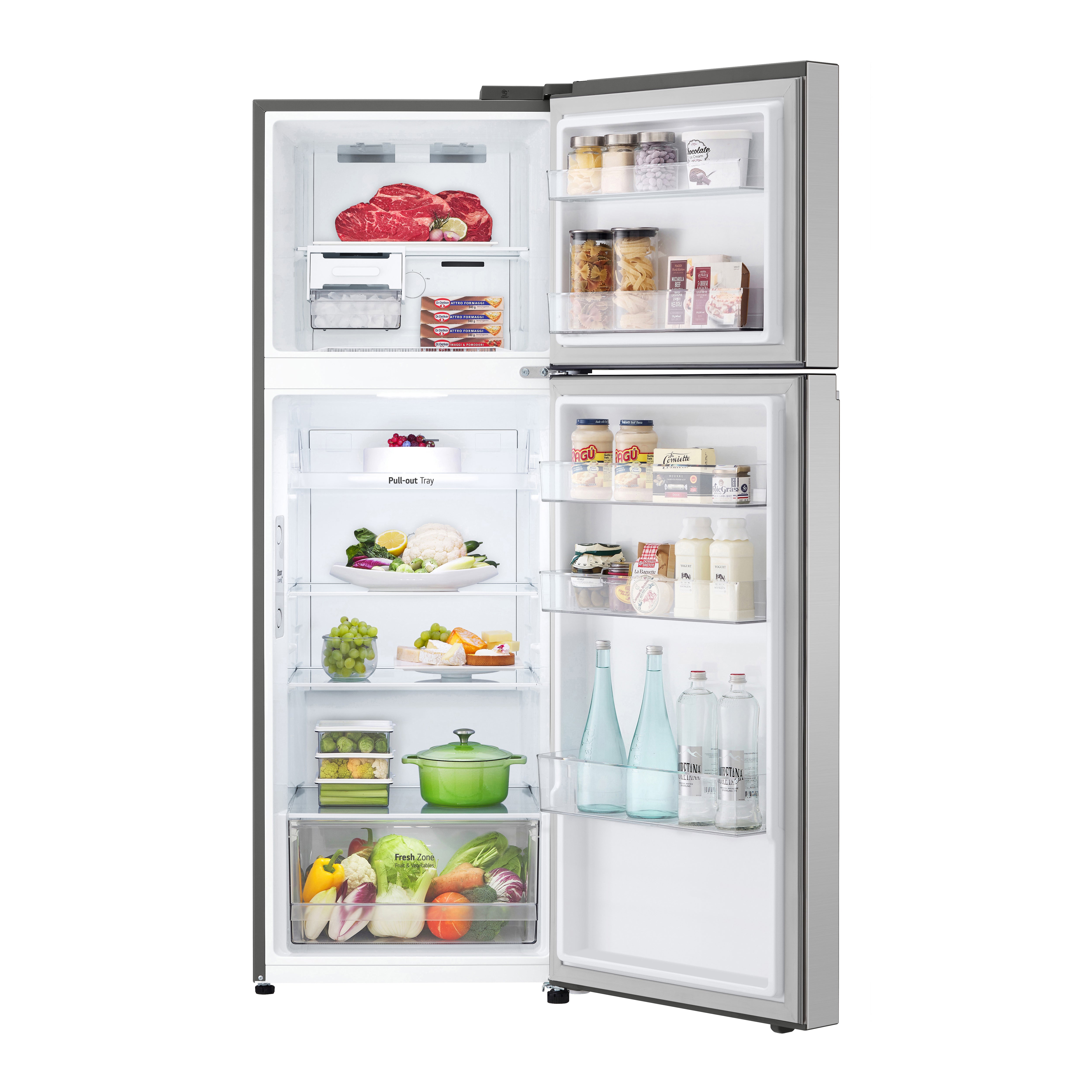 Frigorifero Con Congelatore Libera Installazione LG GTBV38PZGKD Classe E 335L Inox