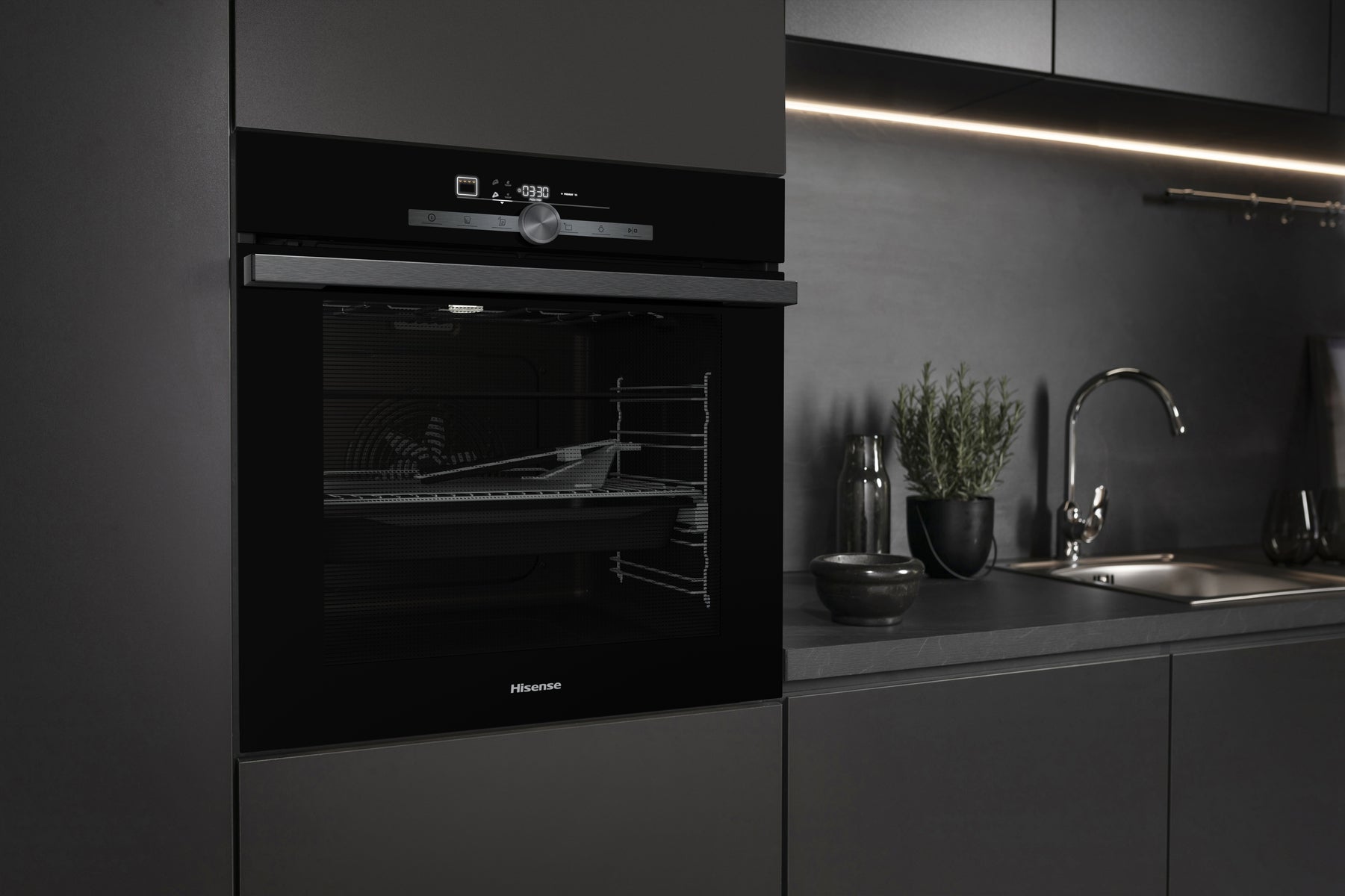 Forno Multifunzione Da Incasso Hisense BI350BGPZ 3500W 77L Nero