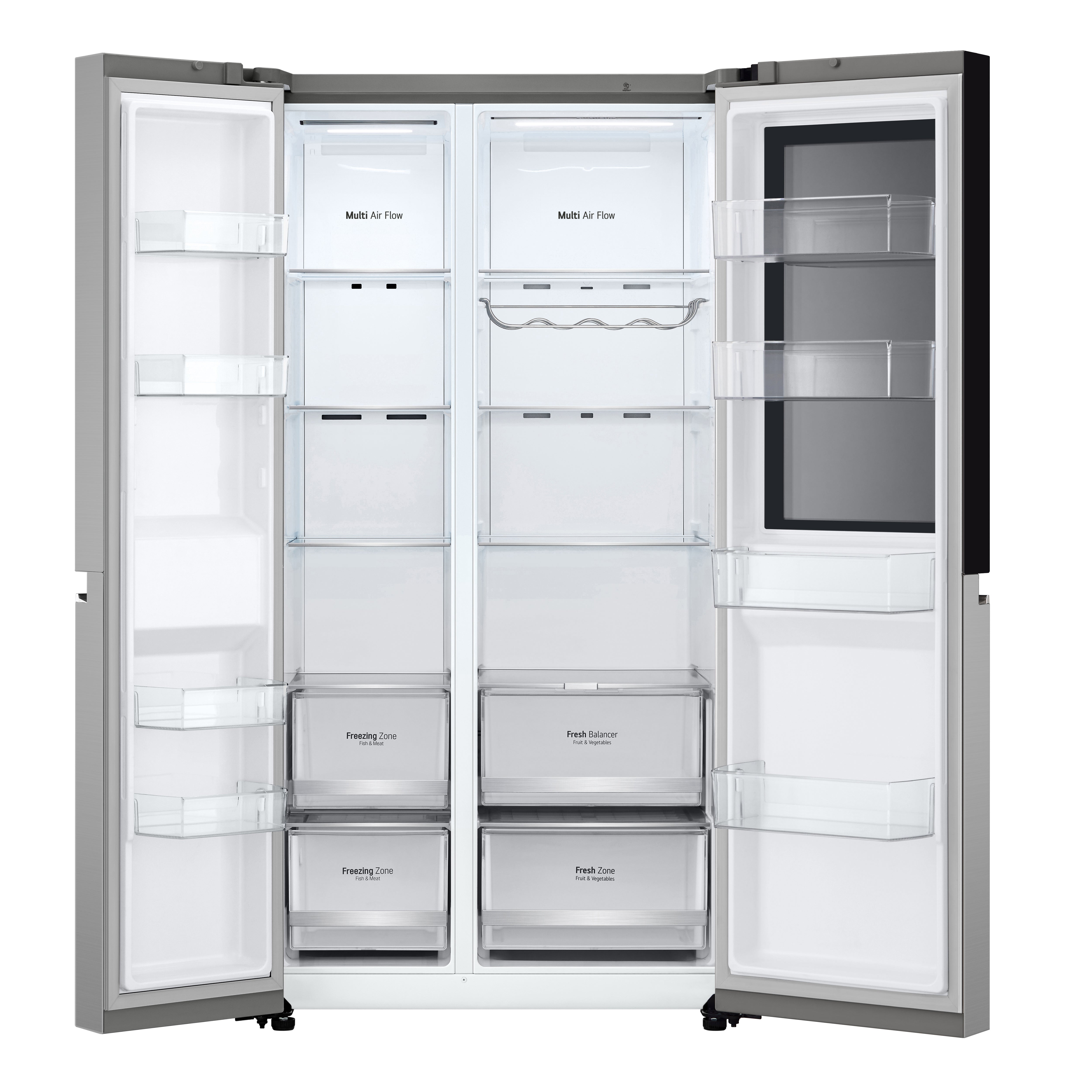 Frigorifero Side-by-Side Libera Installazione LG InstaView GSVV80PYLL 655L Classe E Argento