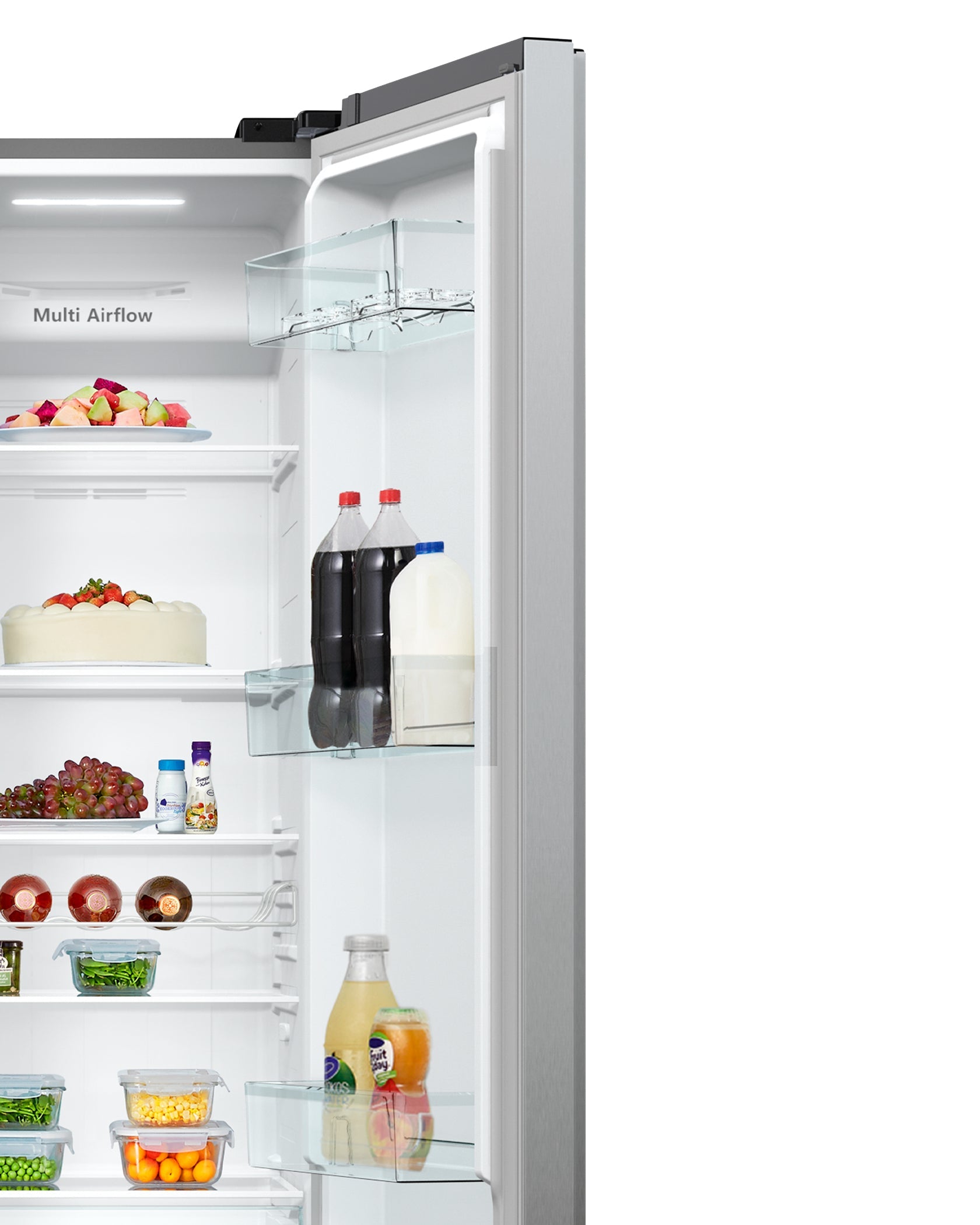 Frigorifero Side-By-Side Libera Installazione Hisense RS711N4AC 550L Classe E Acciaio inox
