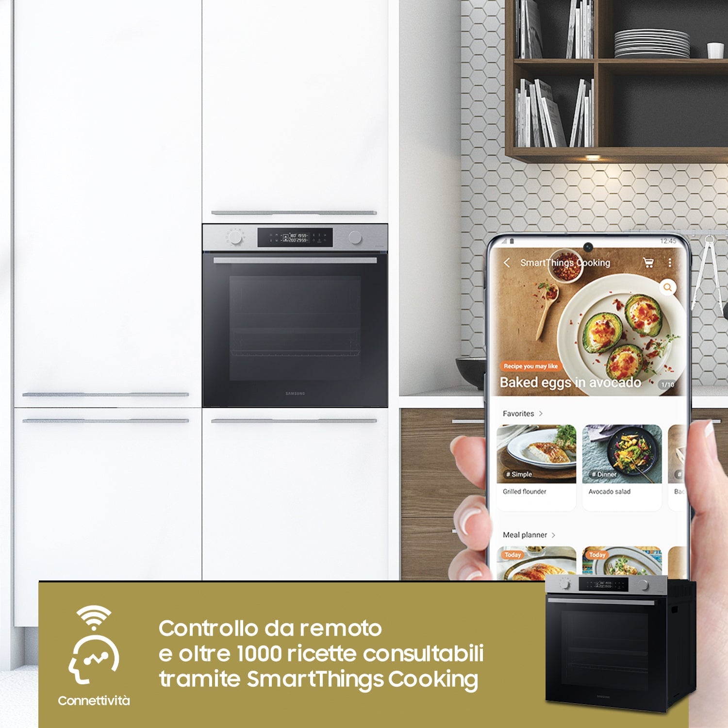 Forno Da Incasso Samsung Dual Cook Flex™ Serie 4 NV7B44403BS 76L Classe A+ Acciaio Inox