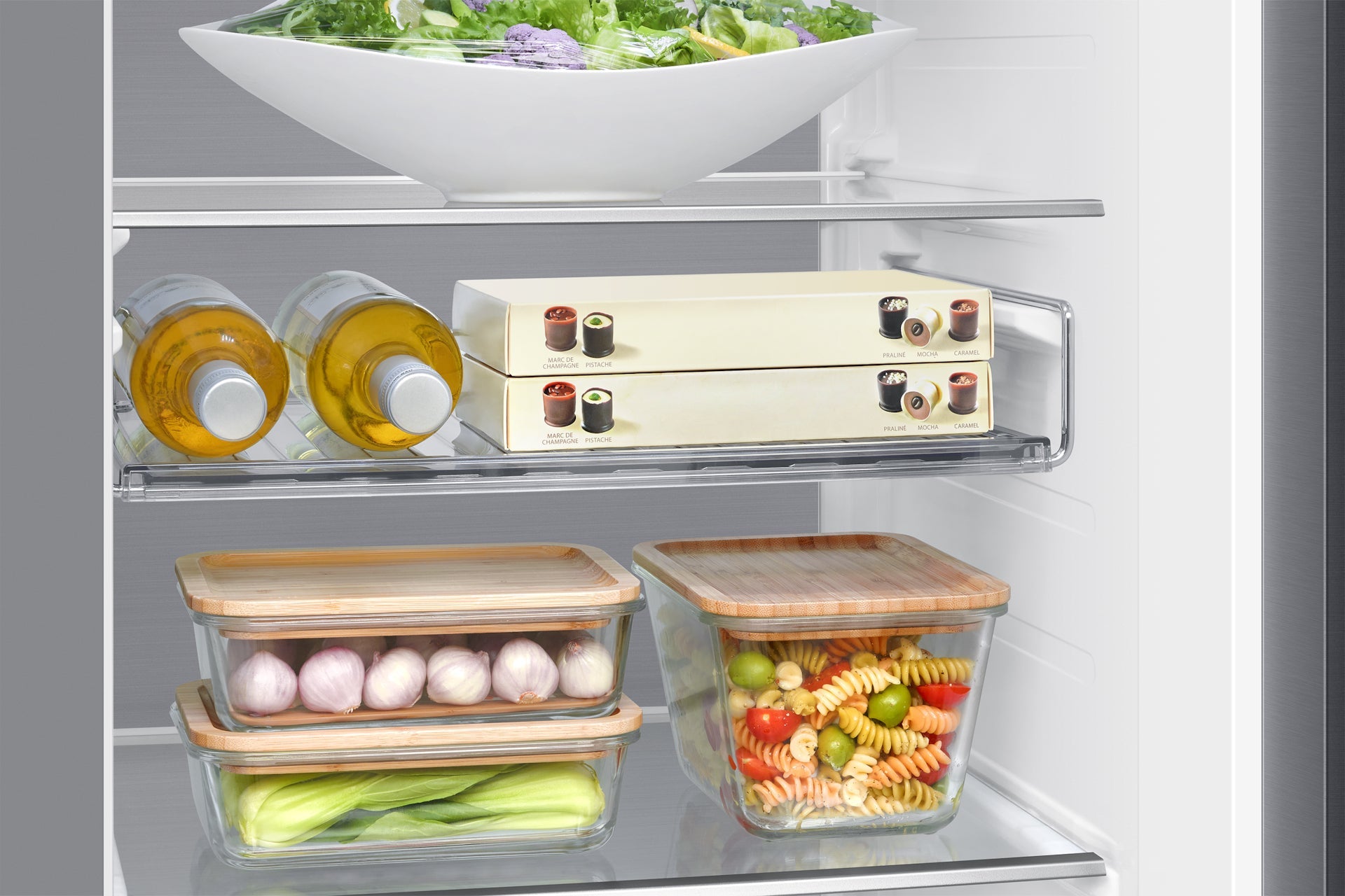 Frigorifero Side-by-Side Libera Installazione Samsung AI Home RS90F65EDTEF 621L Classe D in Acciaio Inox