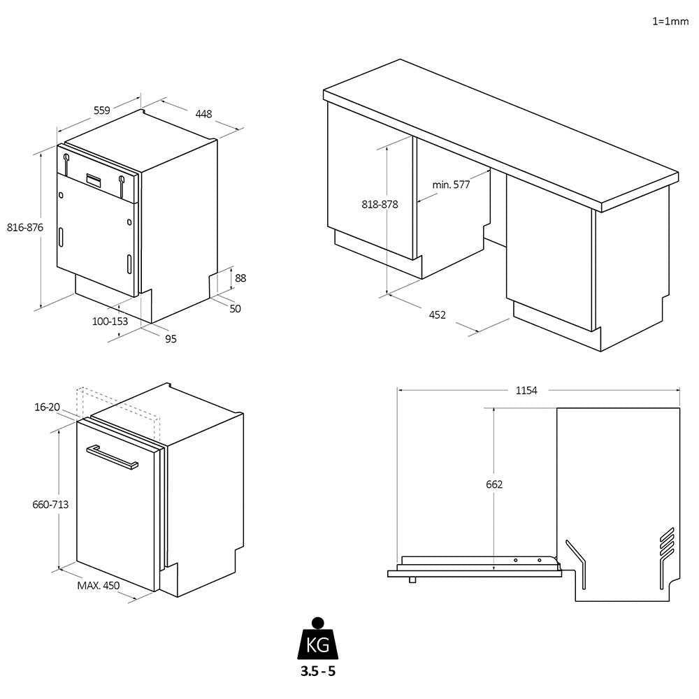 Lavastoviglie Da Incasso a Scomparsa Totale Candy Brava CDIH 2T1047 10 Coperti Classe E