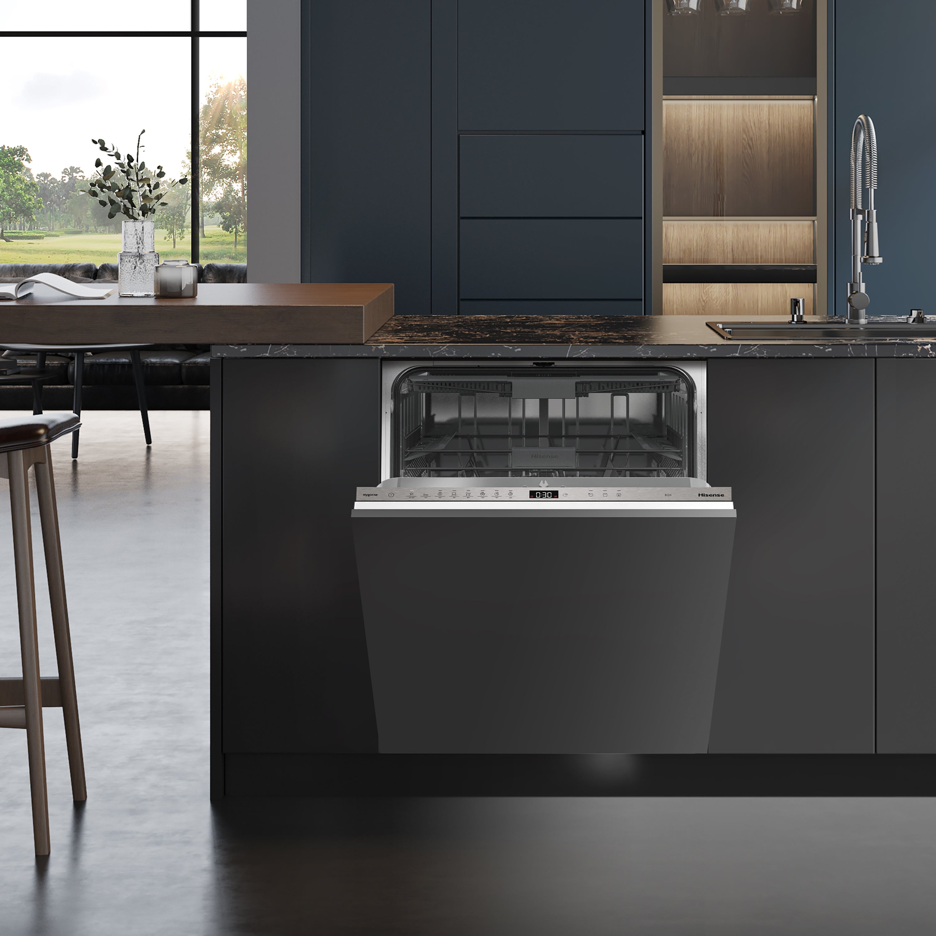 Lavastoviglie Da Incasso A Scomparsa Totale Hisense HV663C60 16 coperti Classe C