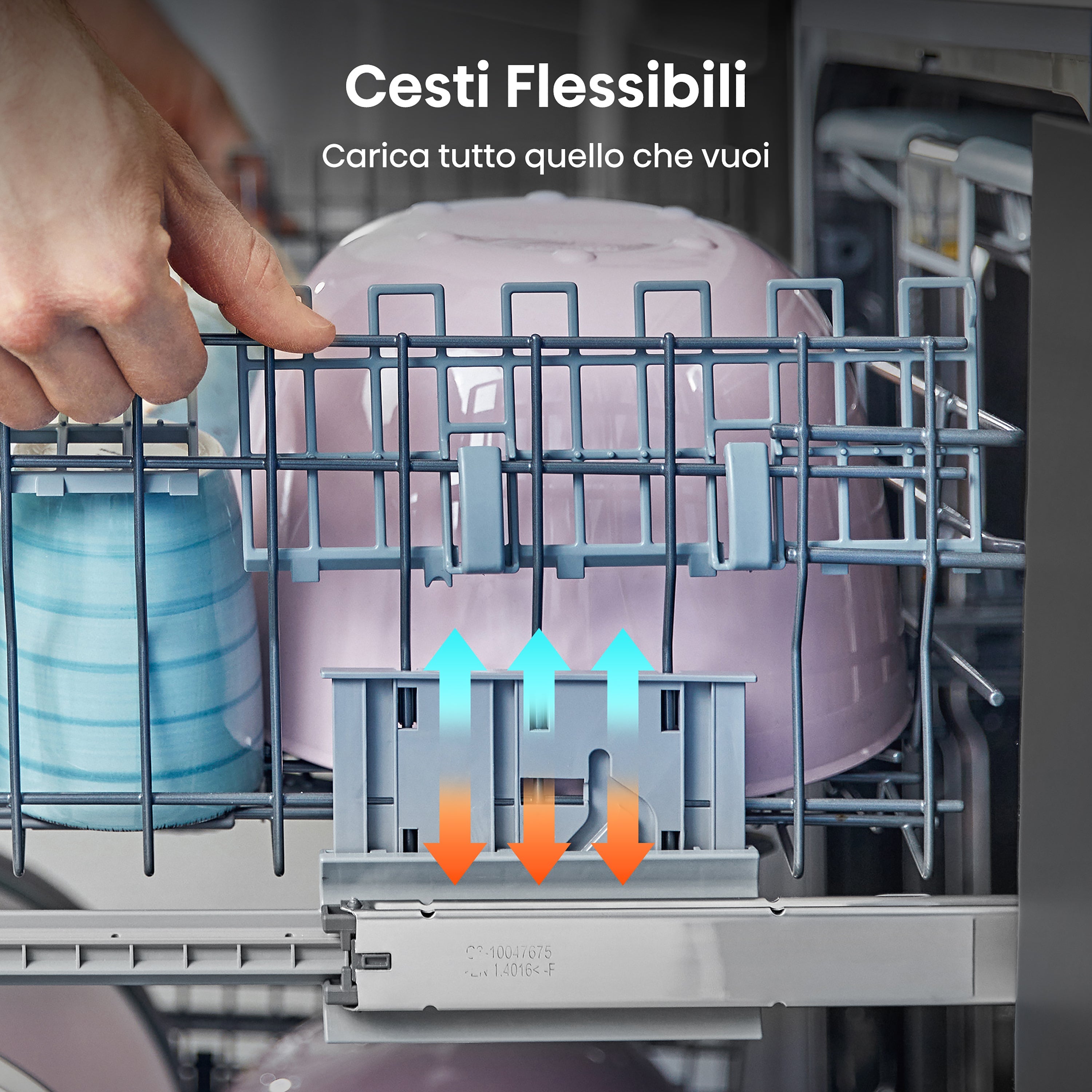 Lavastoviglie Libera Installazione Hisense HS643D90X 16 Coperti Classe D