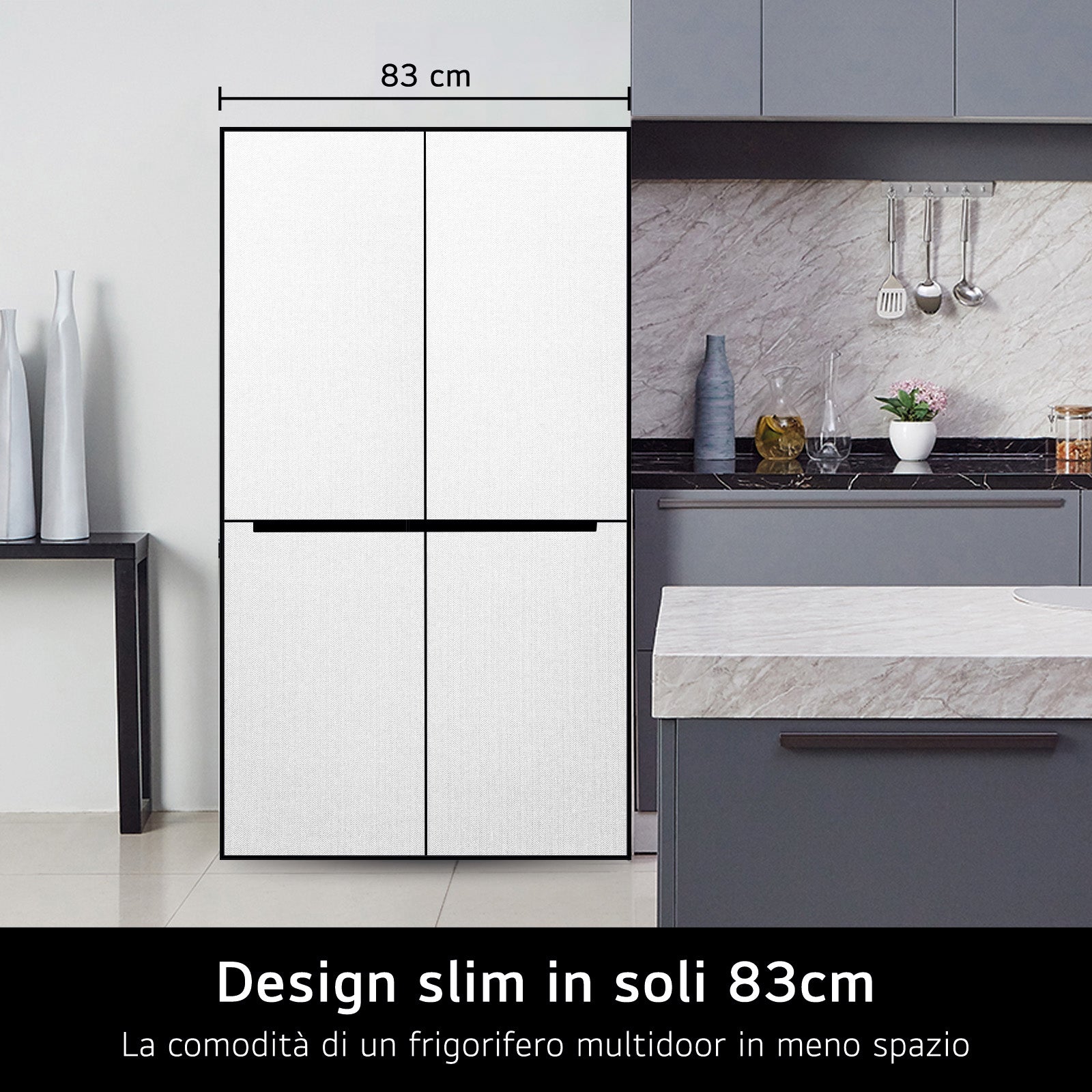 Frigorifero Multidoor Libera Installazione LG GMM41MSBEM 474L Classe E Silver